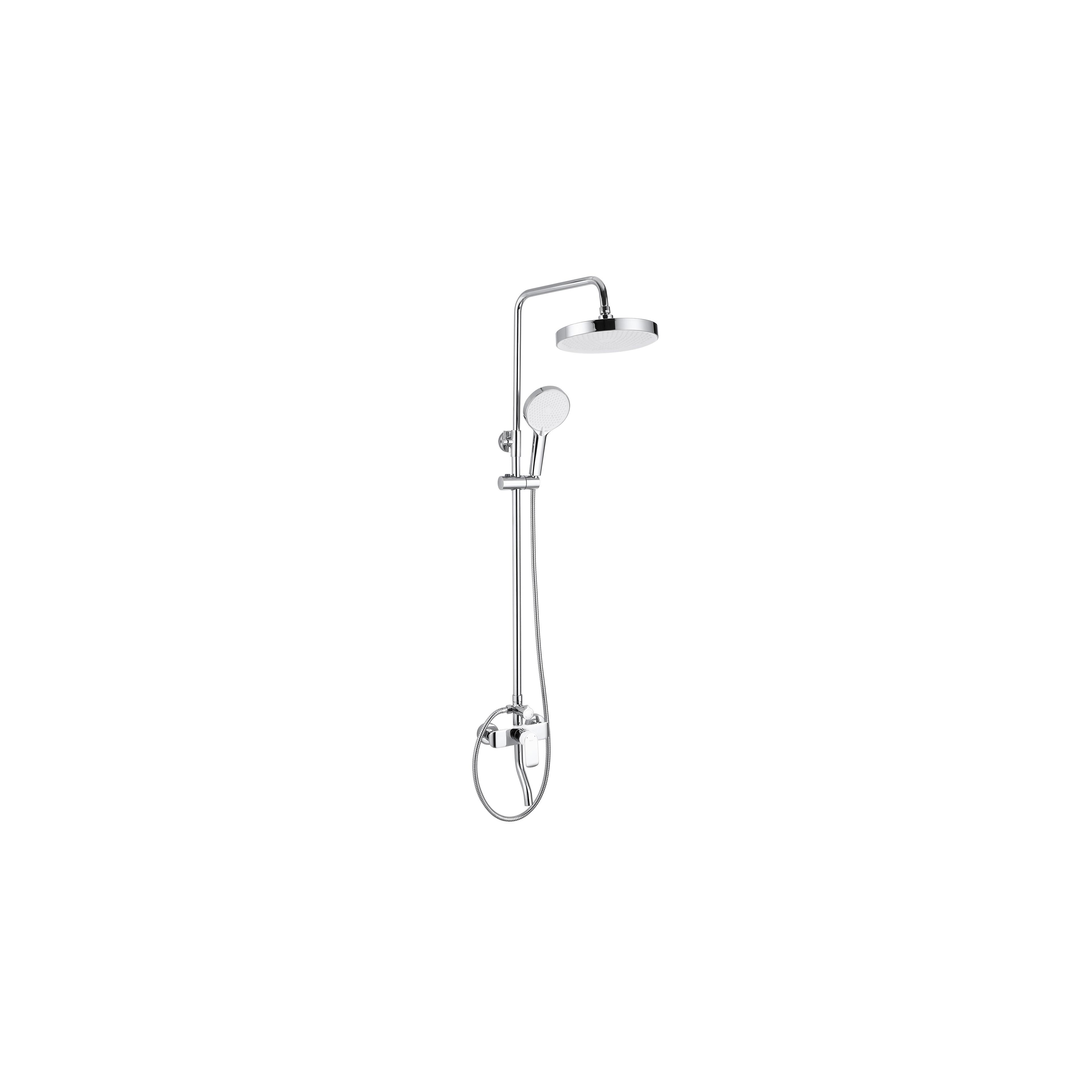 Shower set REA BLOOM WHITE CHROME
