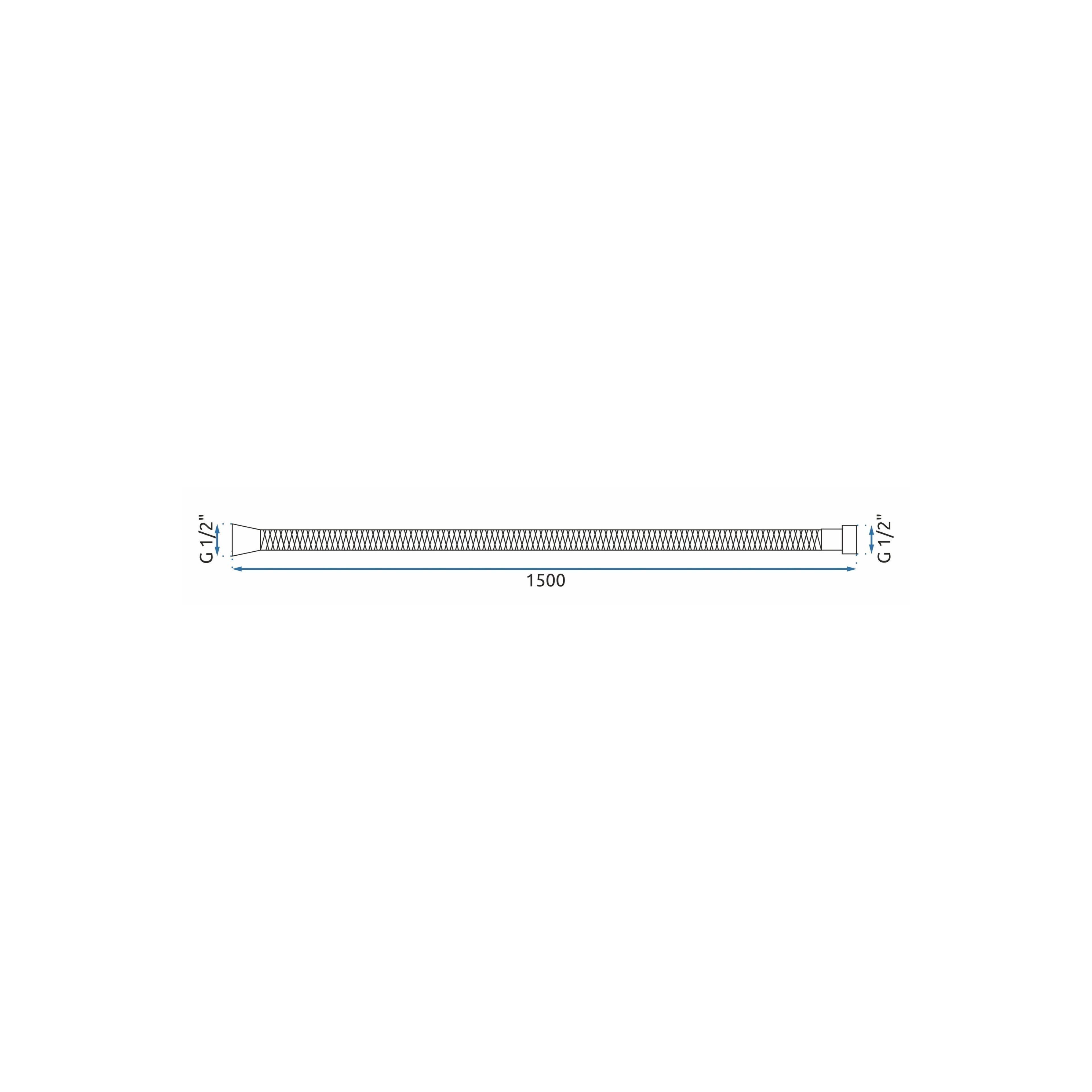 Duschschlauch Rea Brush Gold 150 cm
