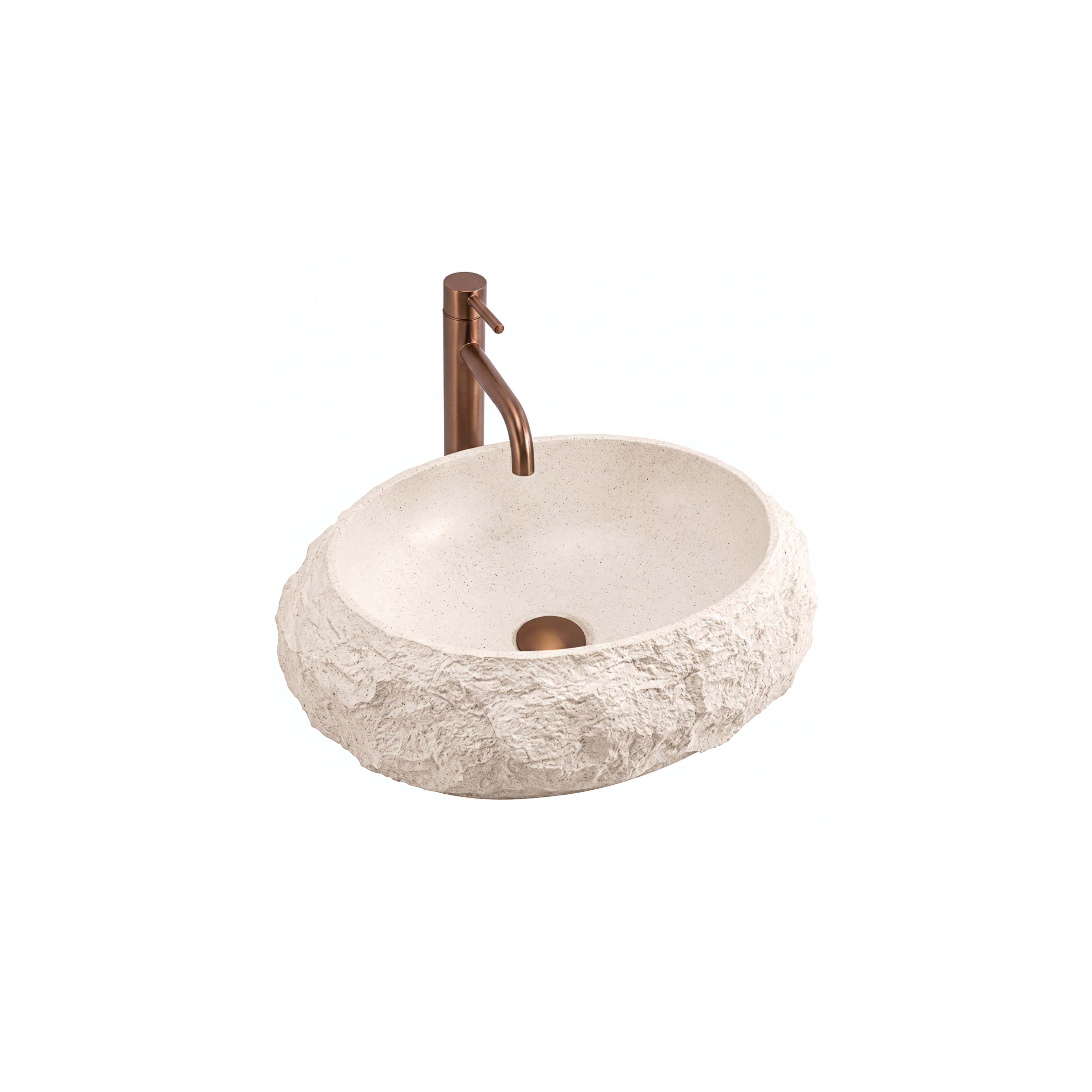 Aufsatzwaschbecken Rea Mika Warm Beige