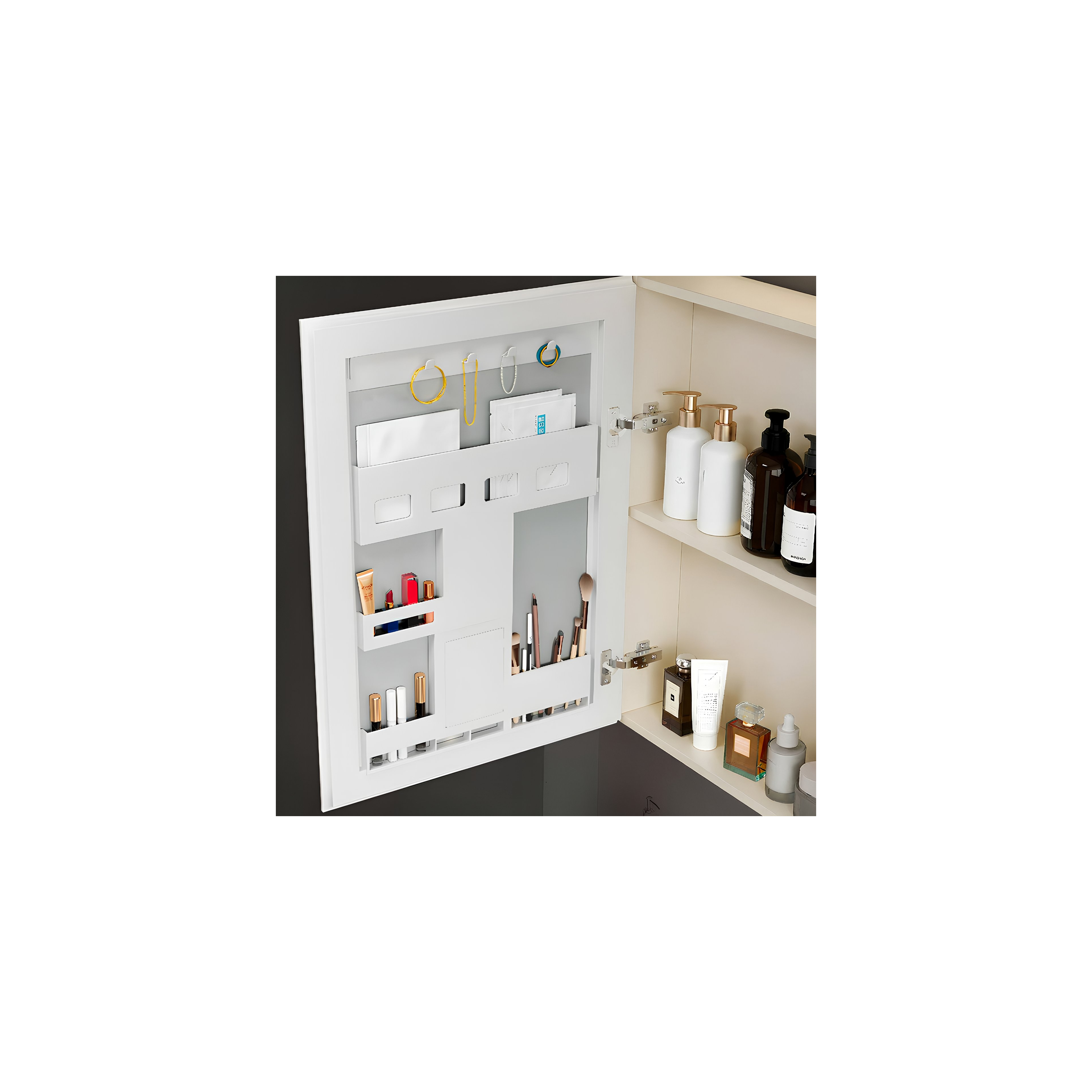 Комплект мебели за баня с мивка Denver 80cm Creme
