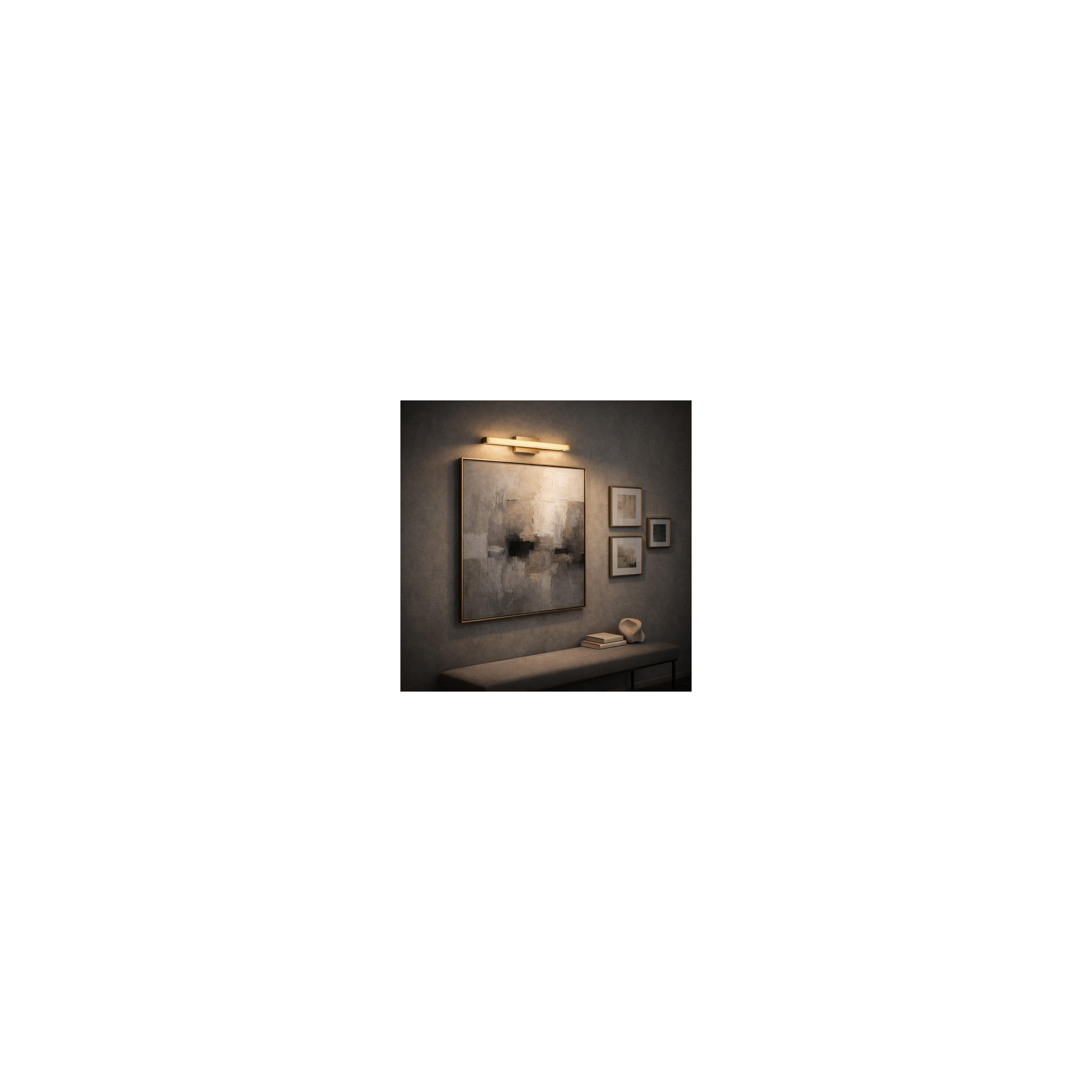 VÆGLAMPE TIL BADEVÆRELSET LED 42CM APP1851-1W BRUSH GOLD