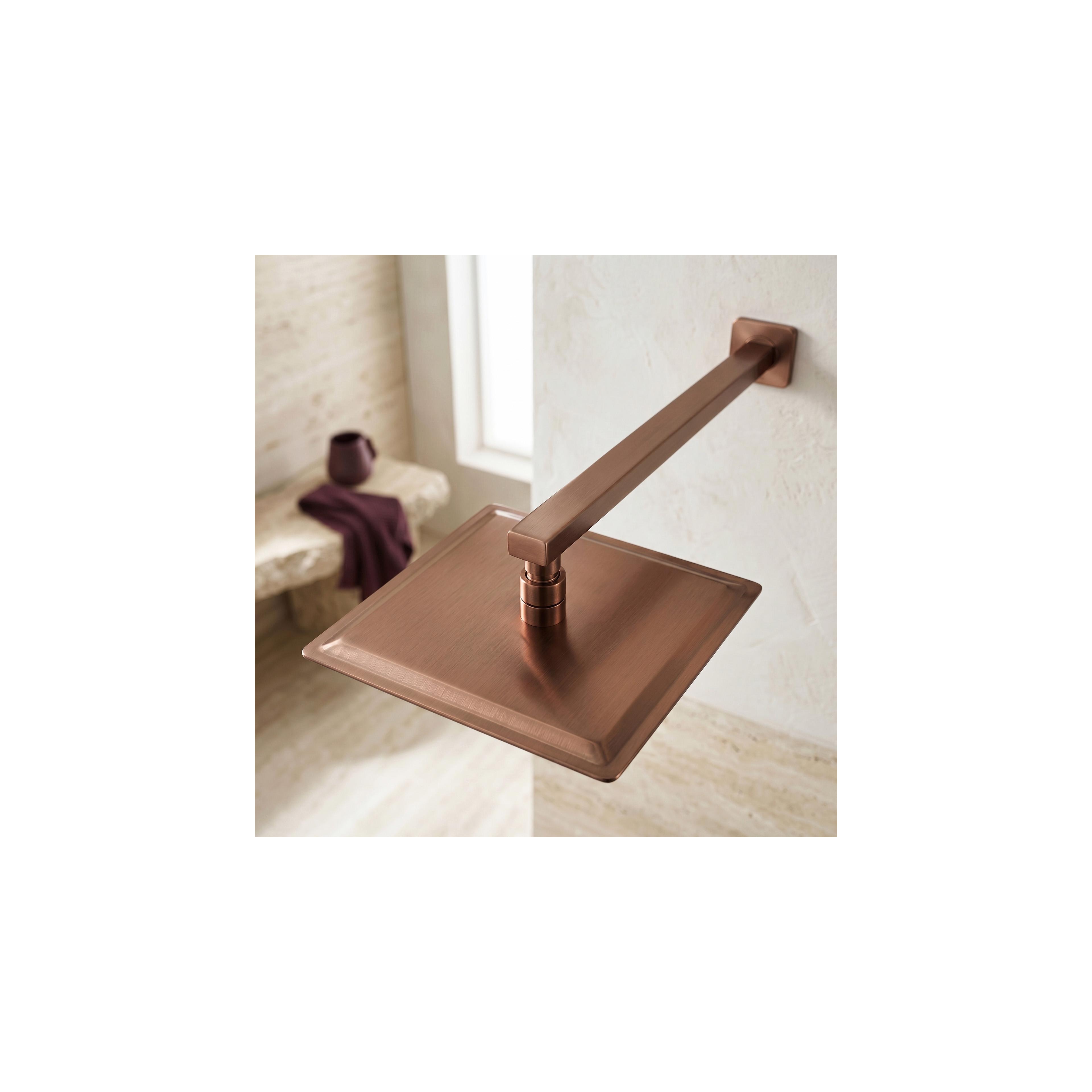 Square shower arm REA JS-9022BRG 40cm Brush Copper