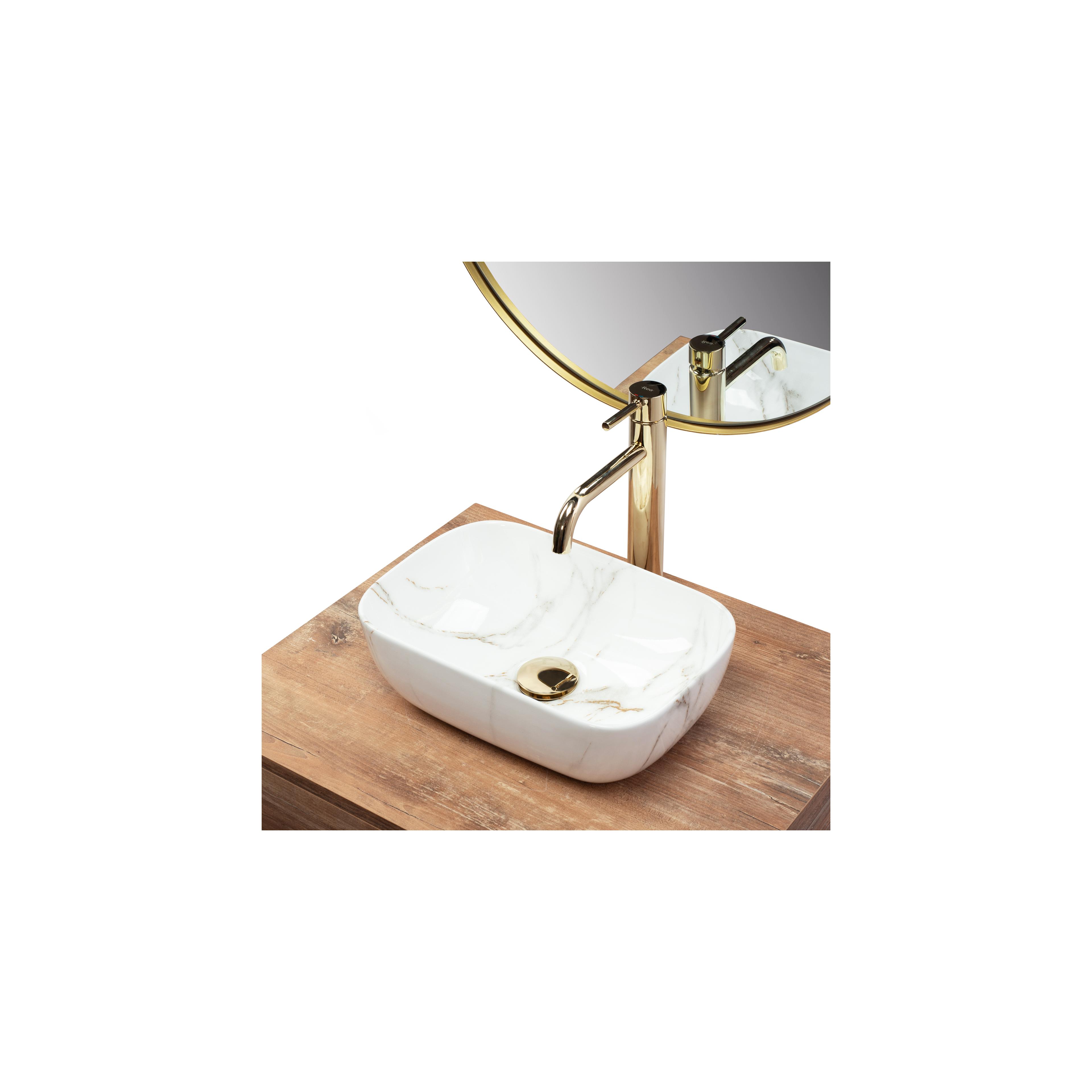 Aufsatzwaschbecken REA Belinda Mini Shiny Aiax