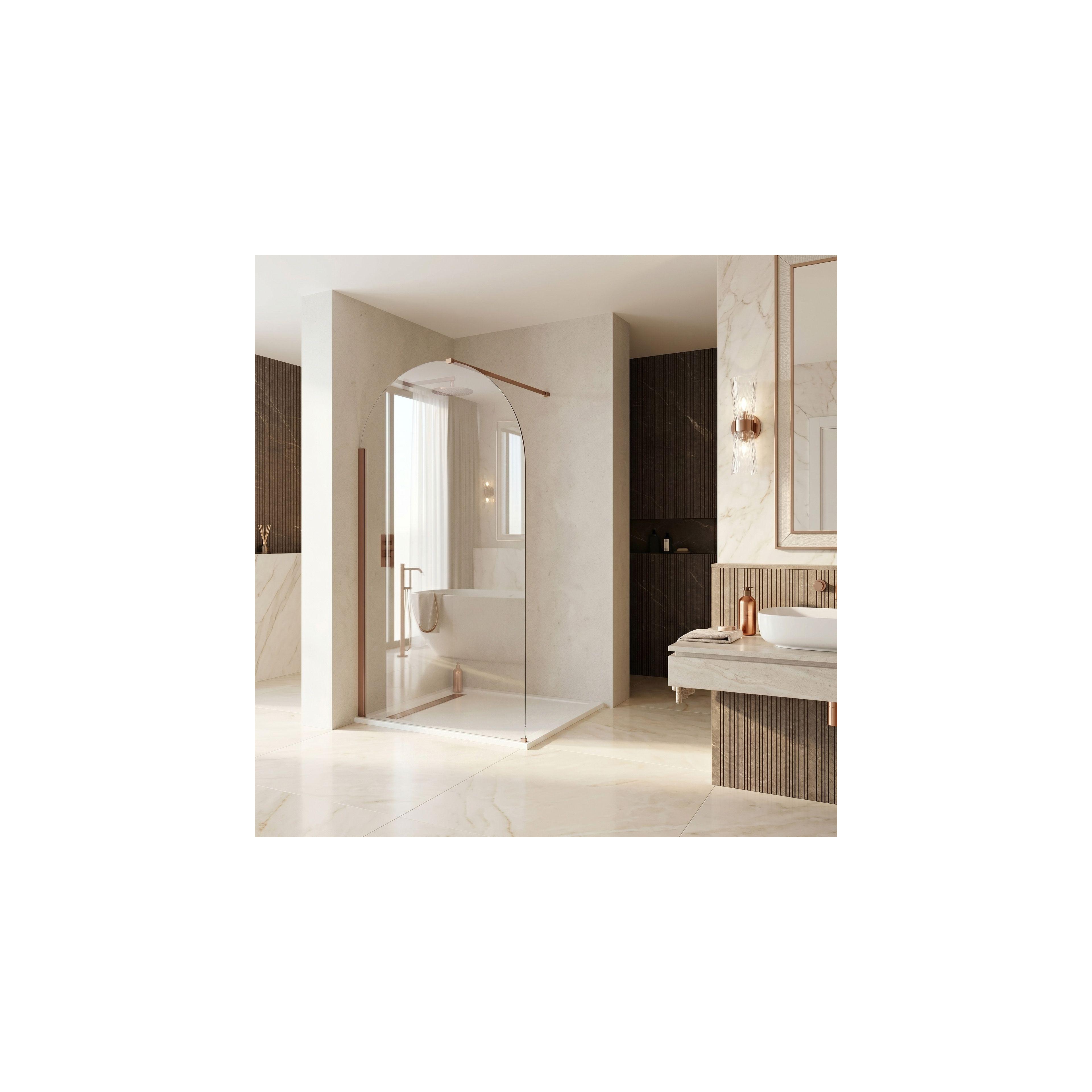 Duschvägg Rea Heaven Brush Copper 100