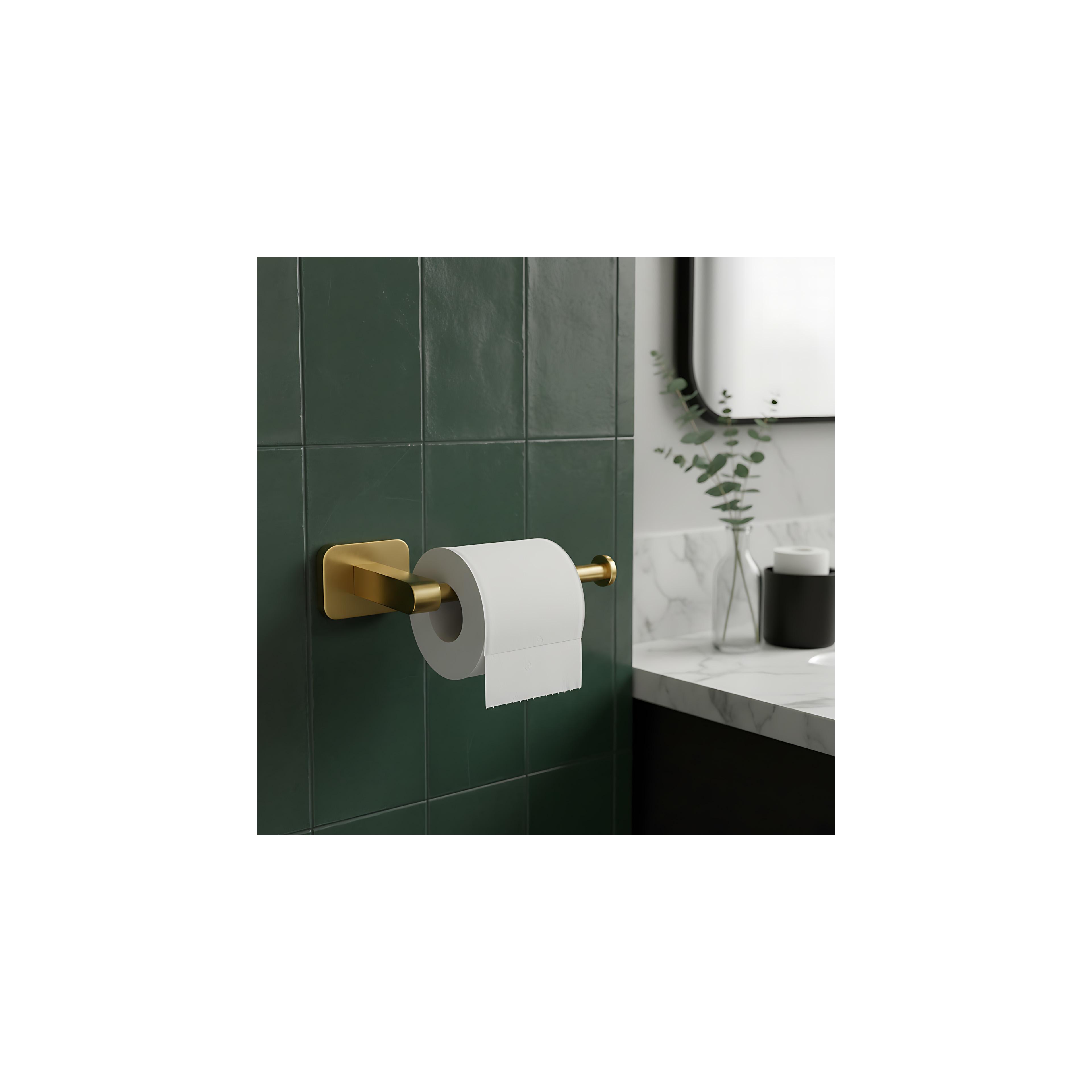 Halter für Toilettenpapier 5909 Nico Brush Gold