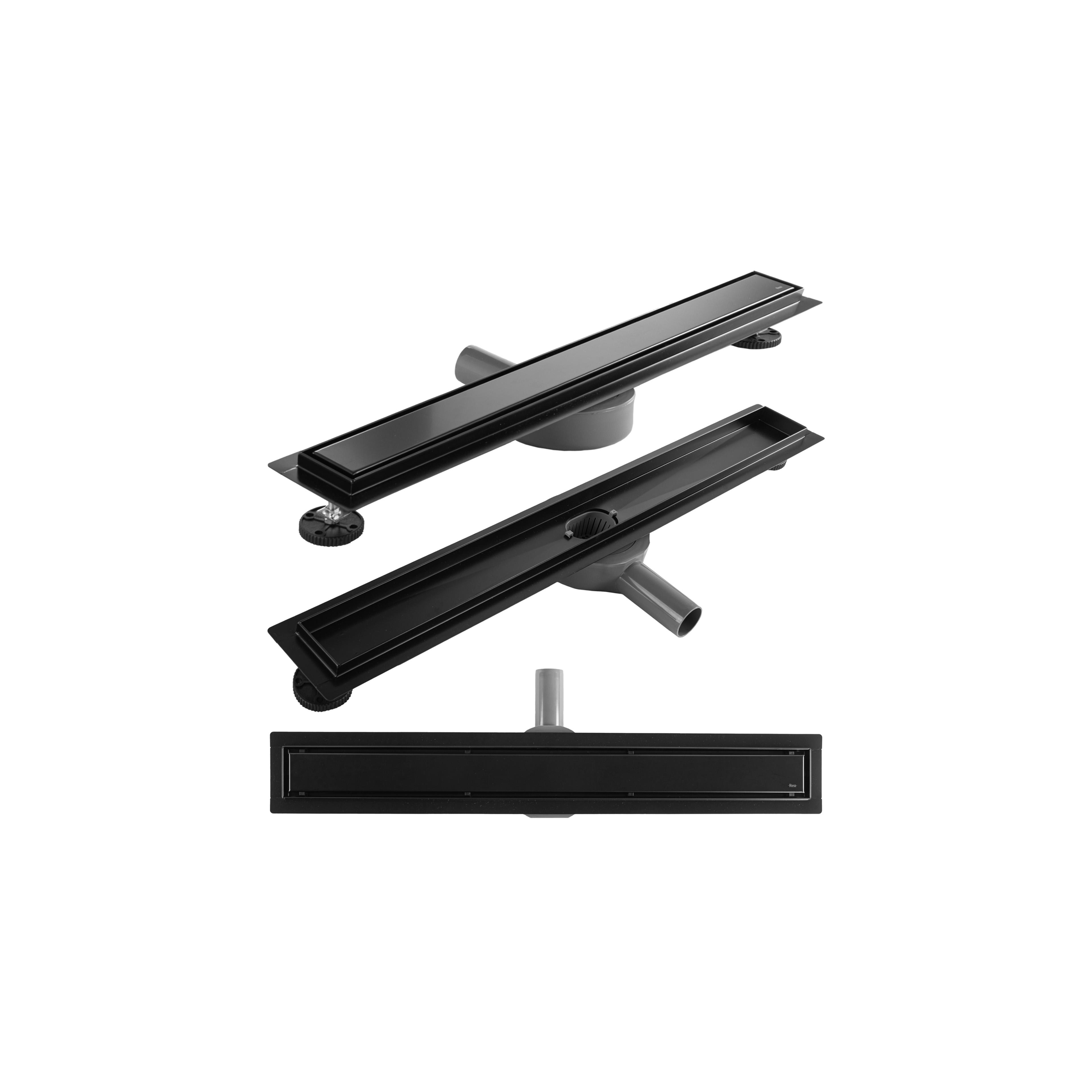 Lineaire afvoer Rea Neox Pro Black 90