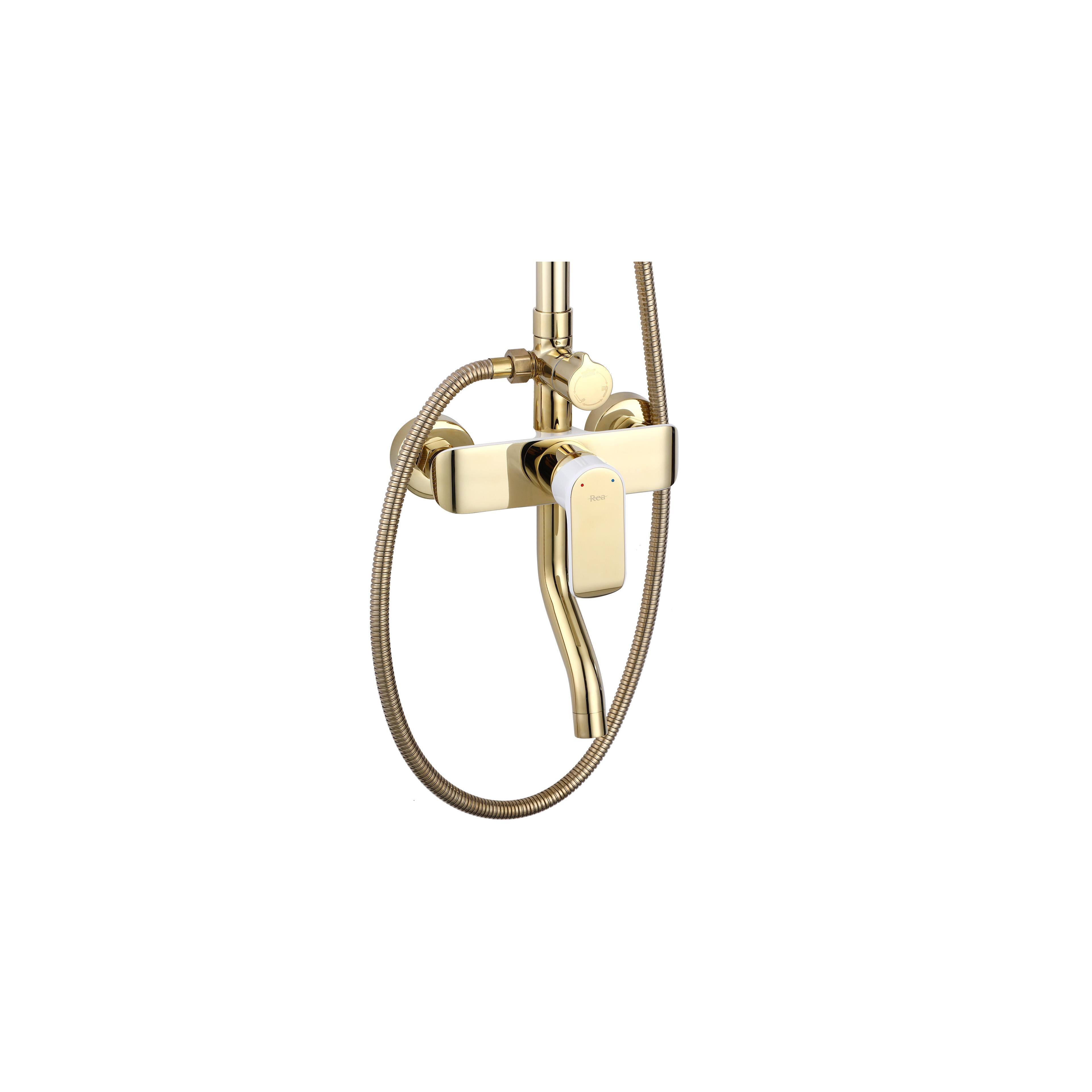 Комплект за душ REA BLOOM WHITE GOLD