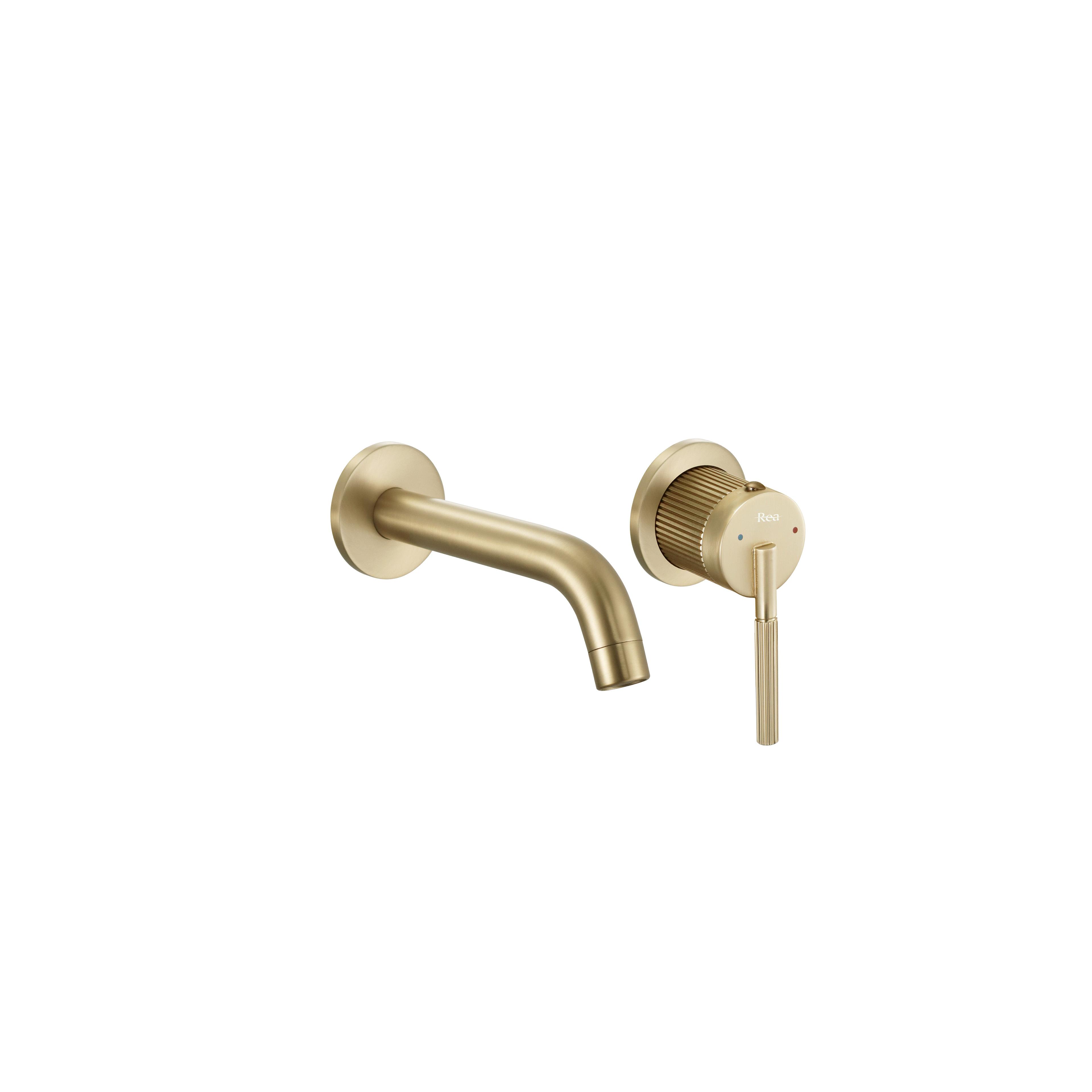 Inbyggd blandare Rea Argon borstat guld + BOX