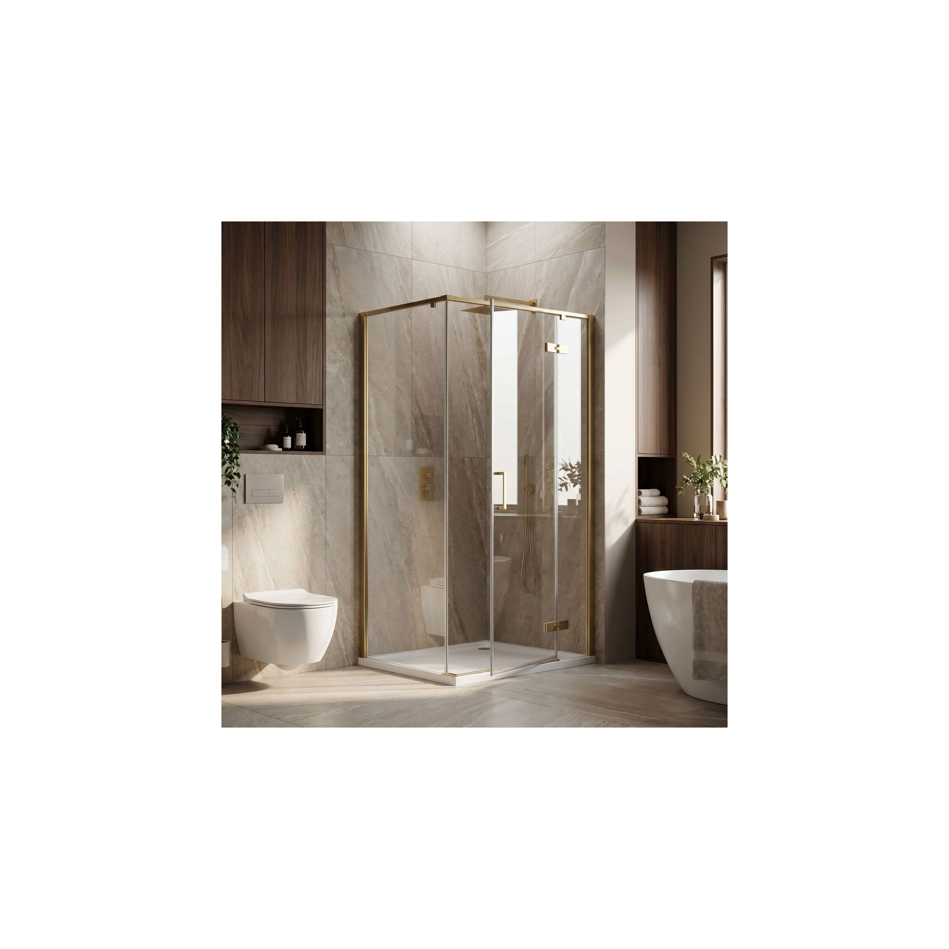 Duschkabine Rea Bruno 120x90 Brush Gold