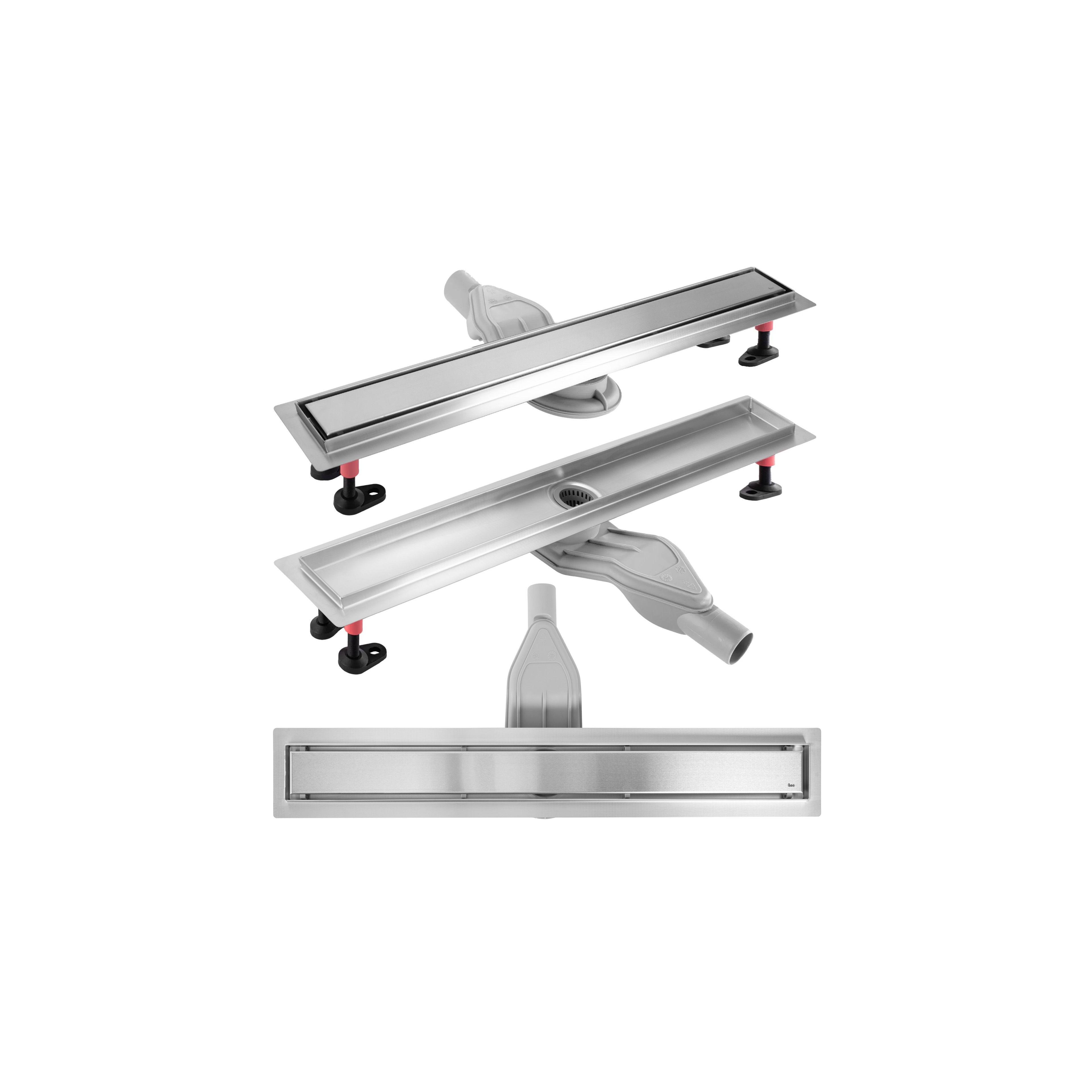 Linear drainage REA Neox Superflow BRUSH NICKEL 50