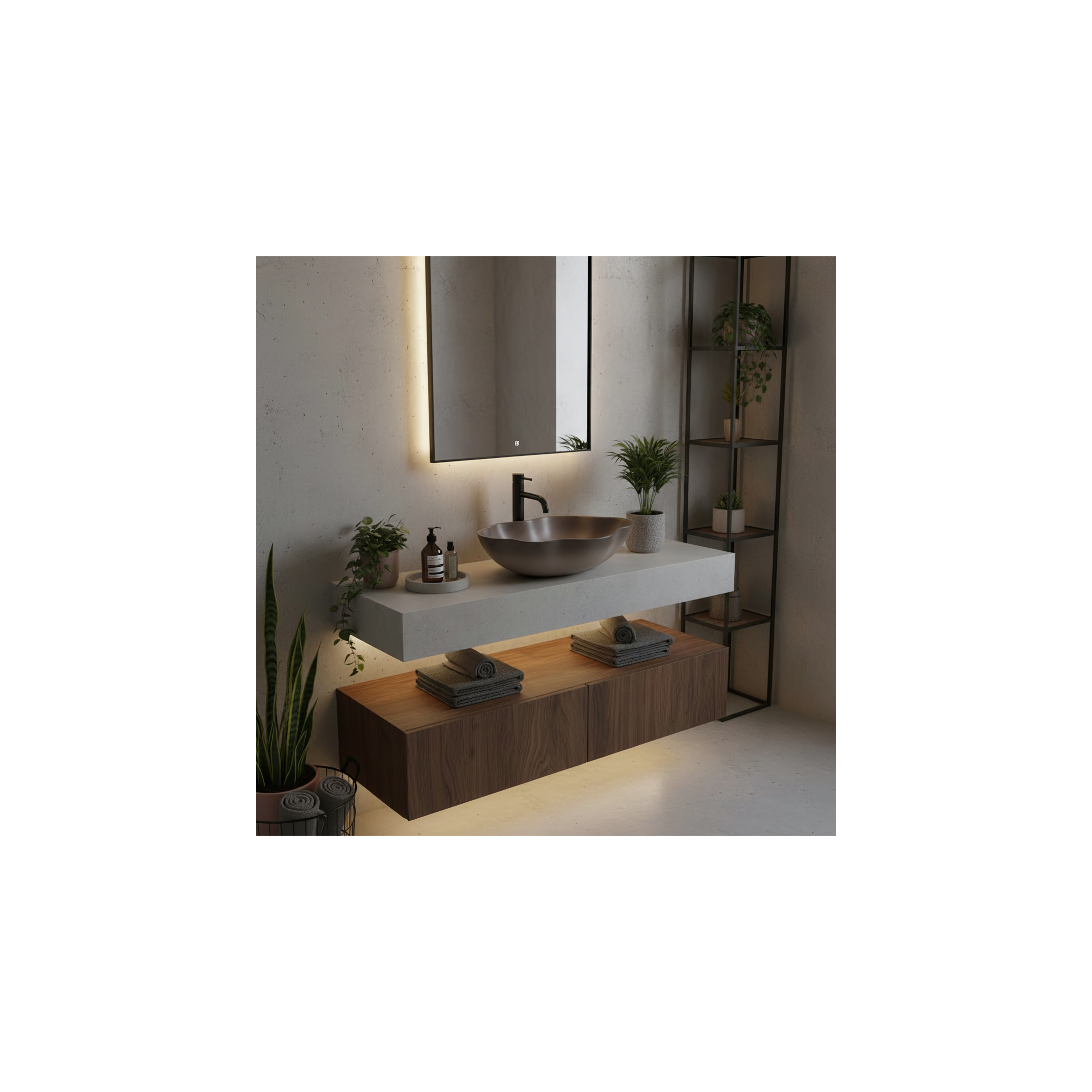 Aufsatzwaschbecken Rea Pearl Ombre