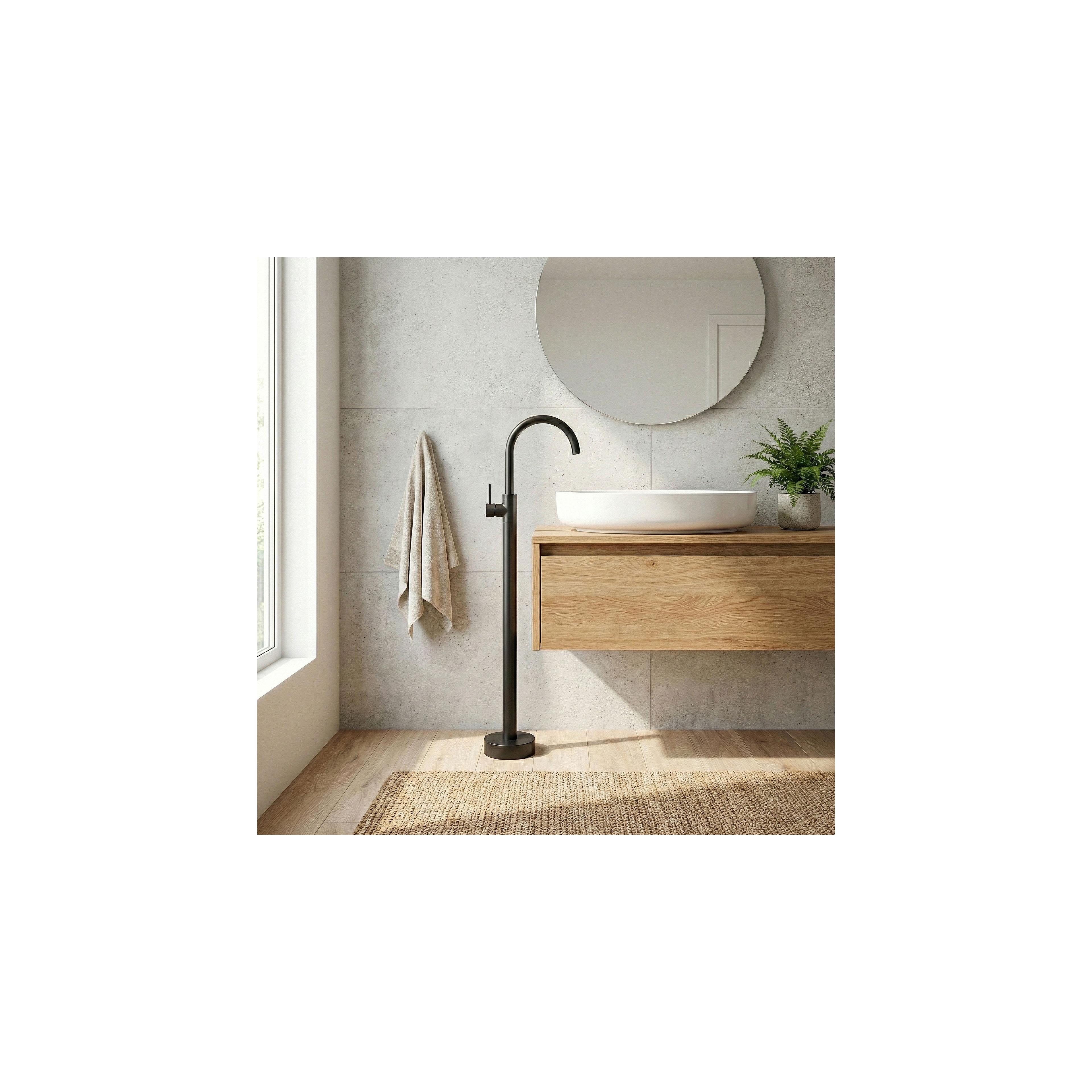 Basin mixer Rea Lungo Black