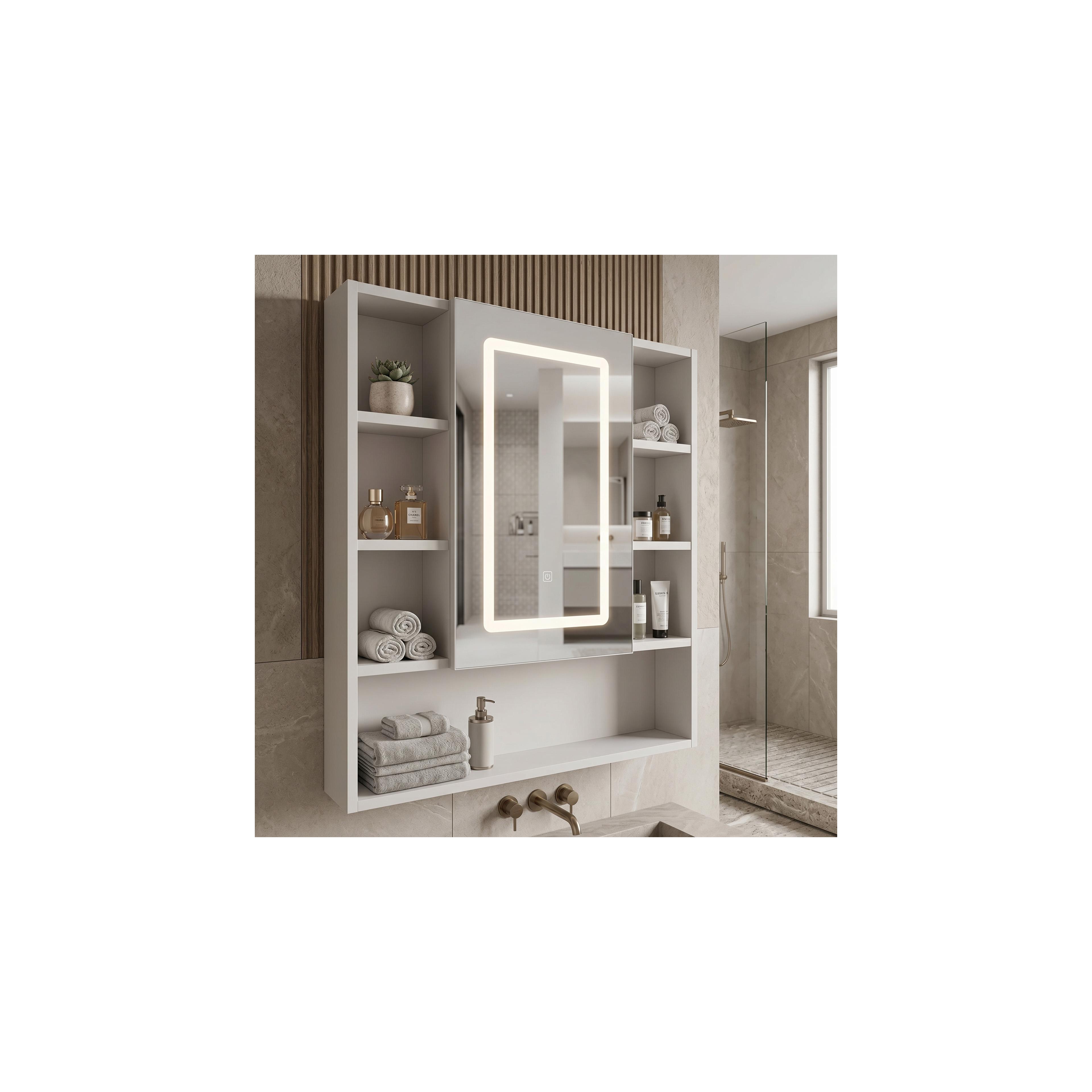LED-Spiegelschrank Rea Luna 70x80cm