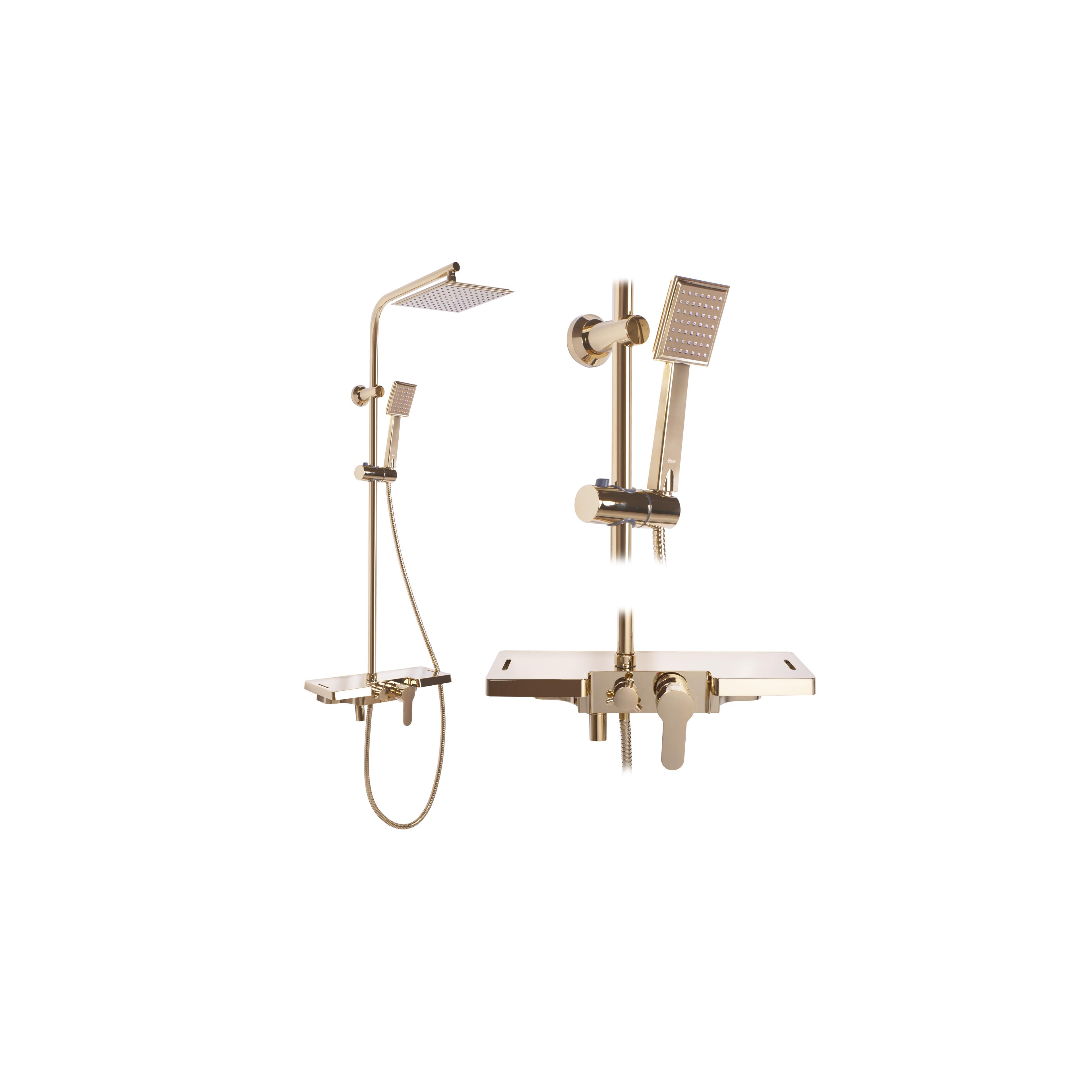 Conjunto de ducha REA Bravo Gold