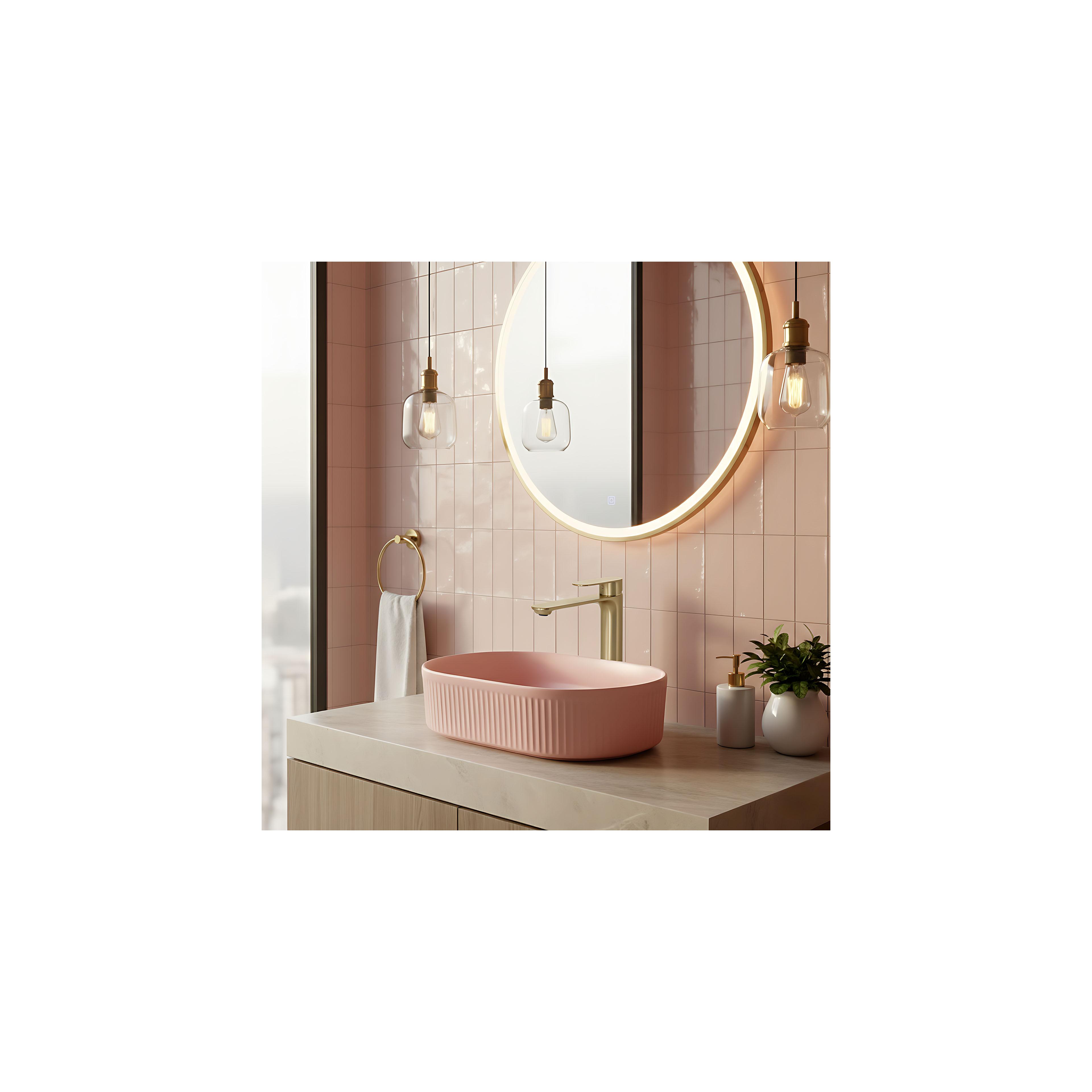 Waschbeckenarmatur Rea Drop Brush Gold High