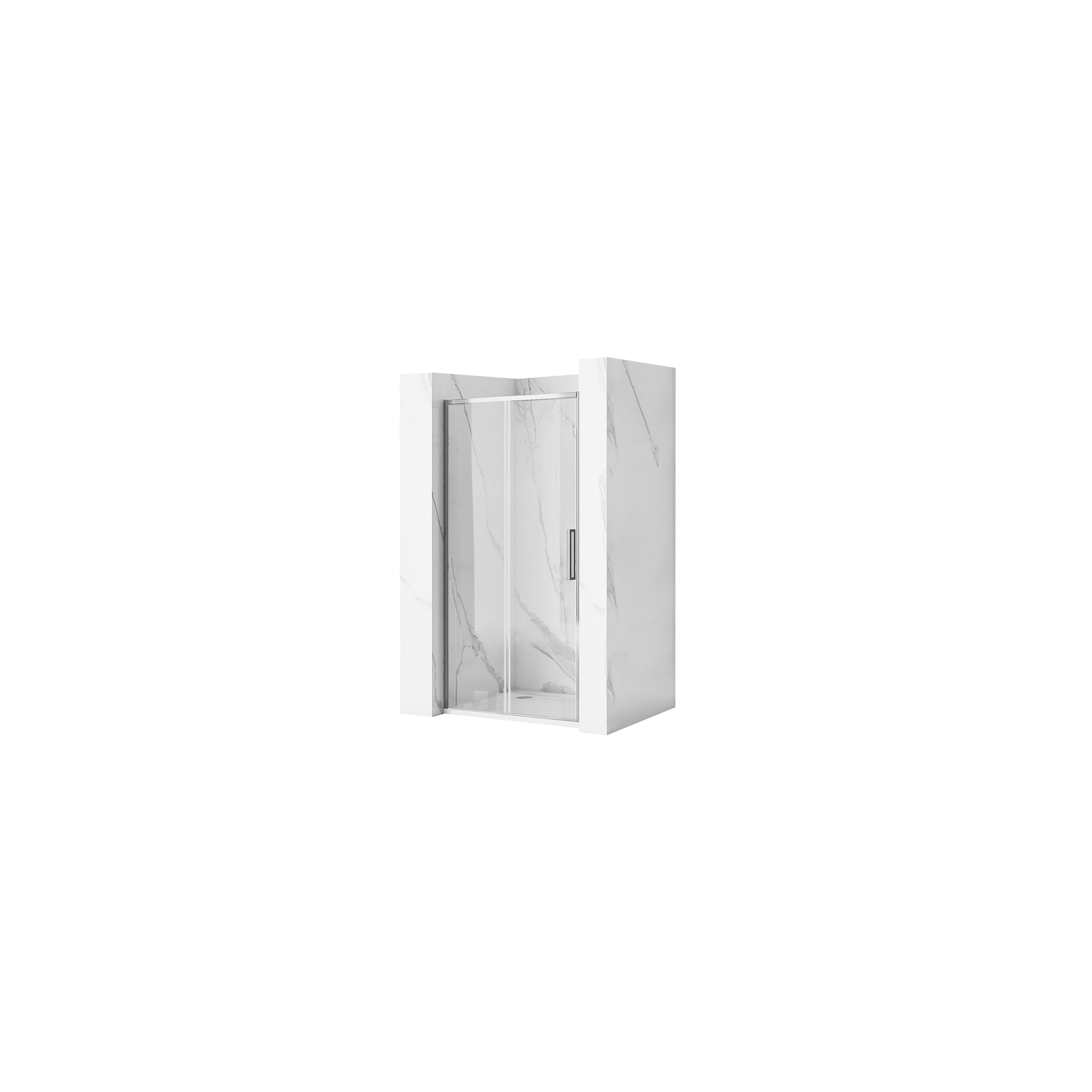 REA Rapid Slide Porta deslizante para chuveiro 140 cromado