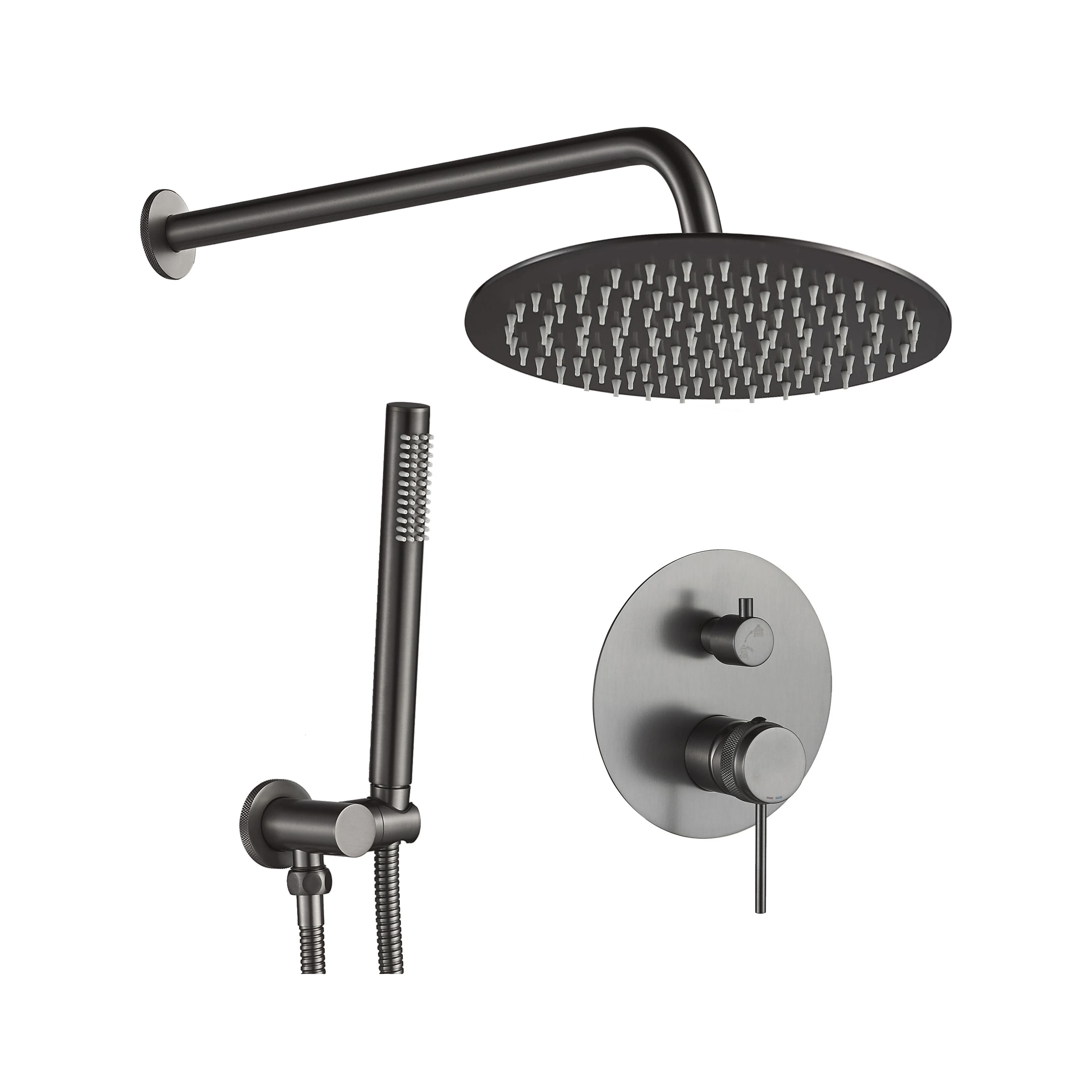Unterputz Duschset Rea Lungo Grip Gun Grey + BOX