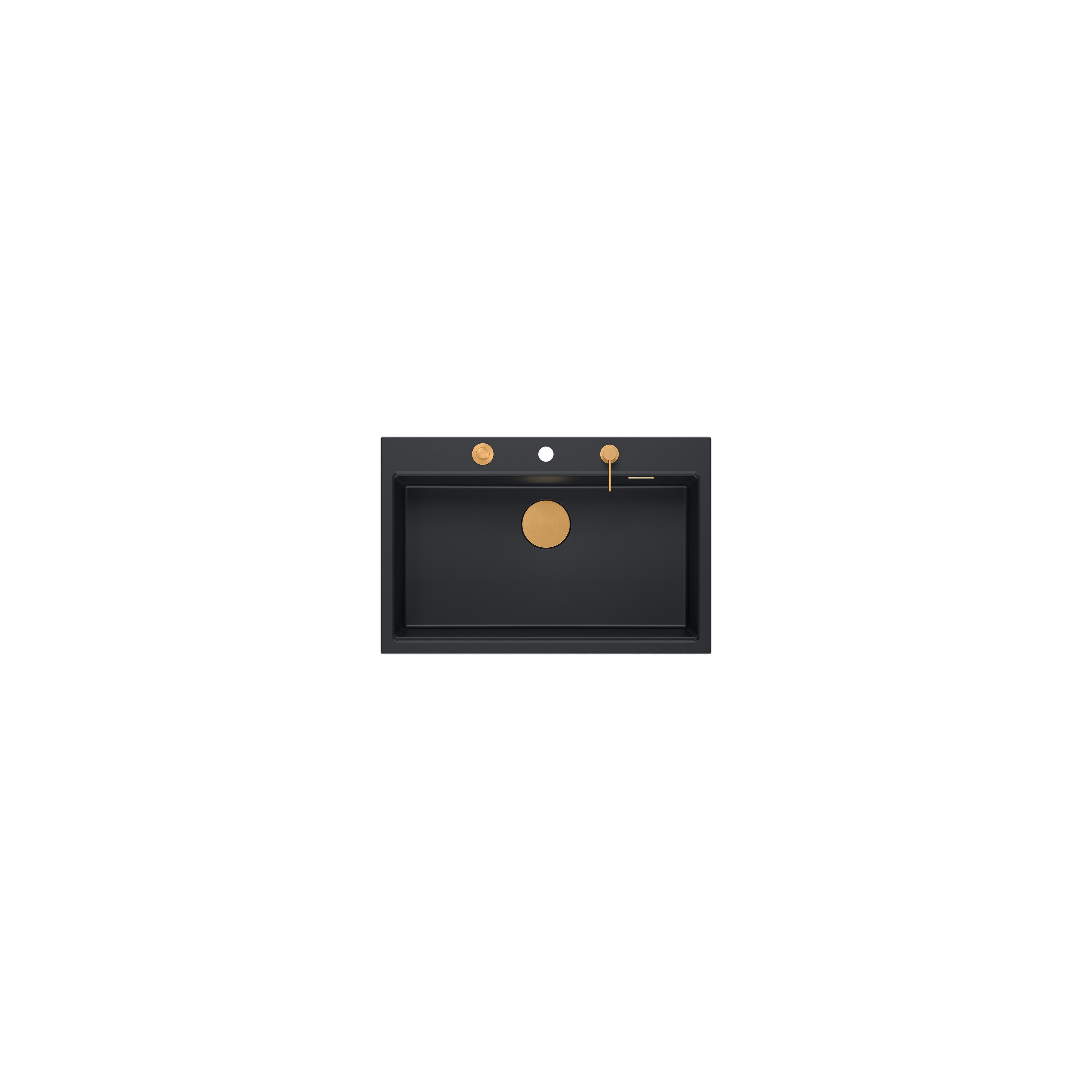 Granitspülbecken MARC 110 WORKSTATION Black