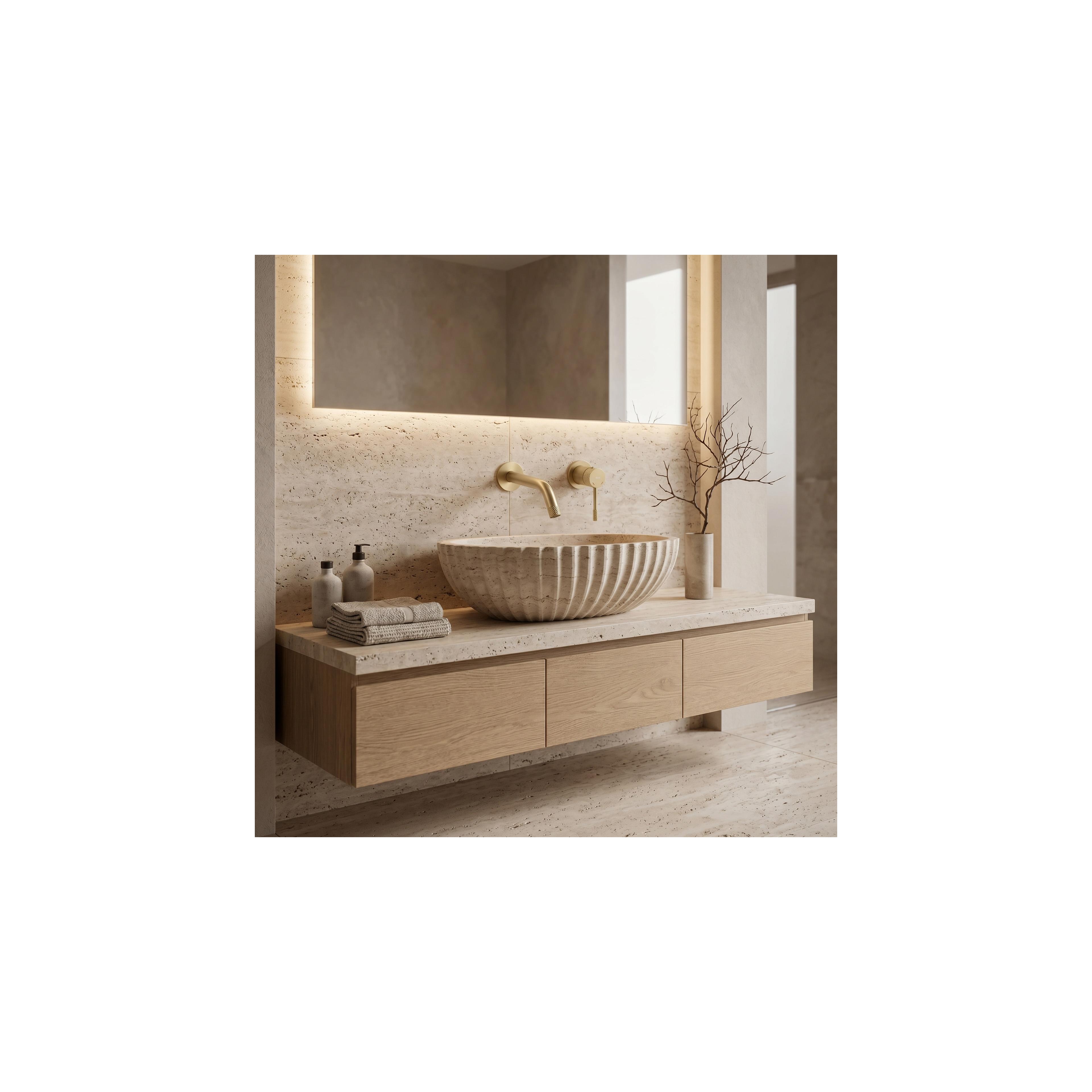 Wall Mounted faucet REA Venti Brush Gold