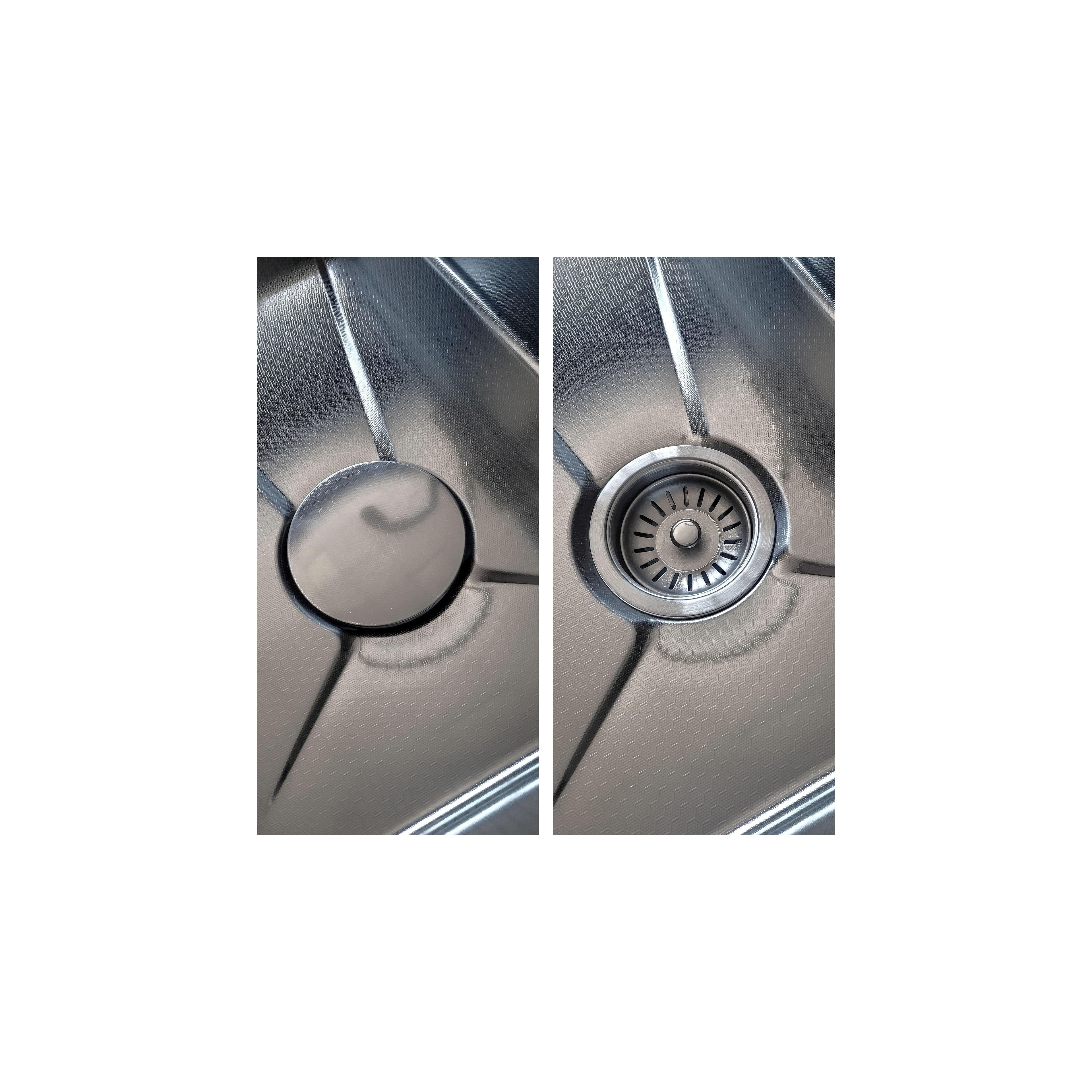 Multifunktionale 10-in-1-Stahlspüle REA Alonzo Brush Nickel