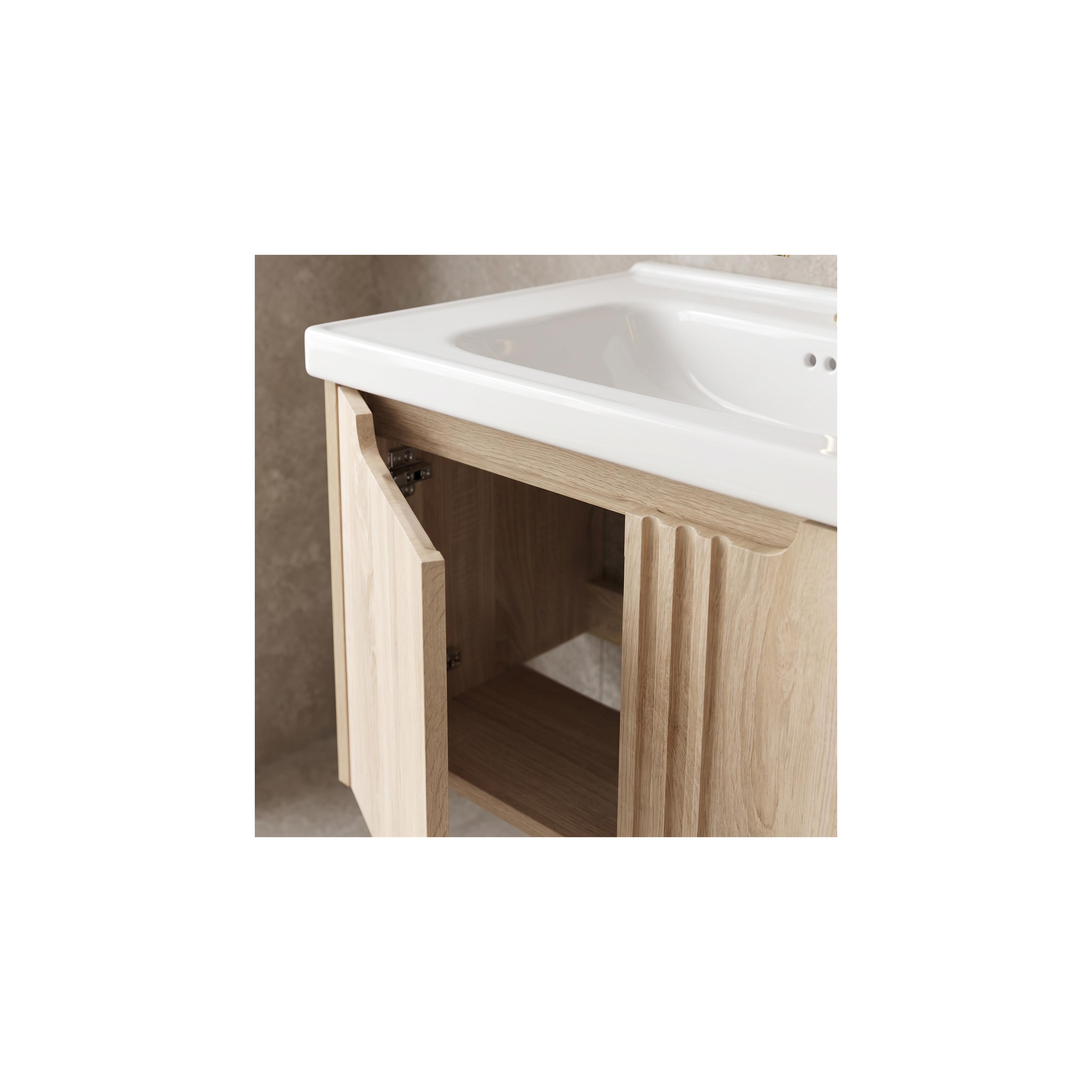 Bathroom vanity unit with sink Rea DB86-60L-3 Light 60cm