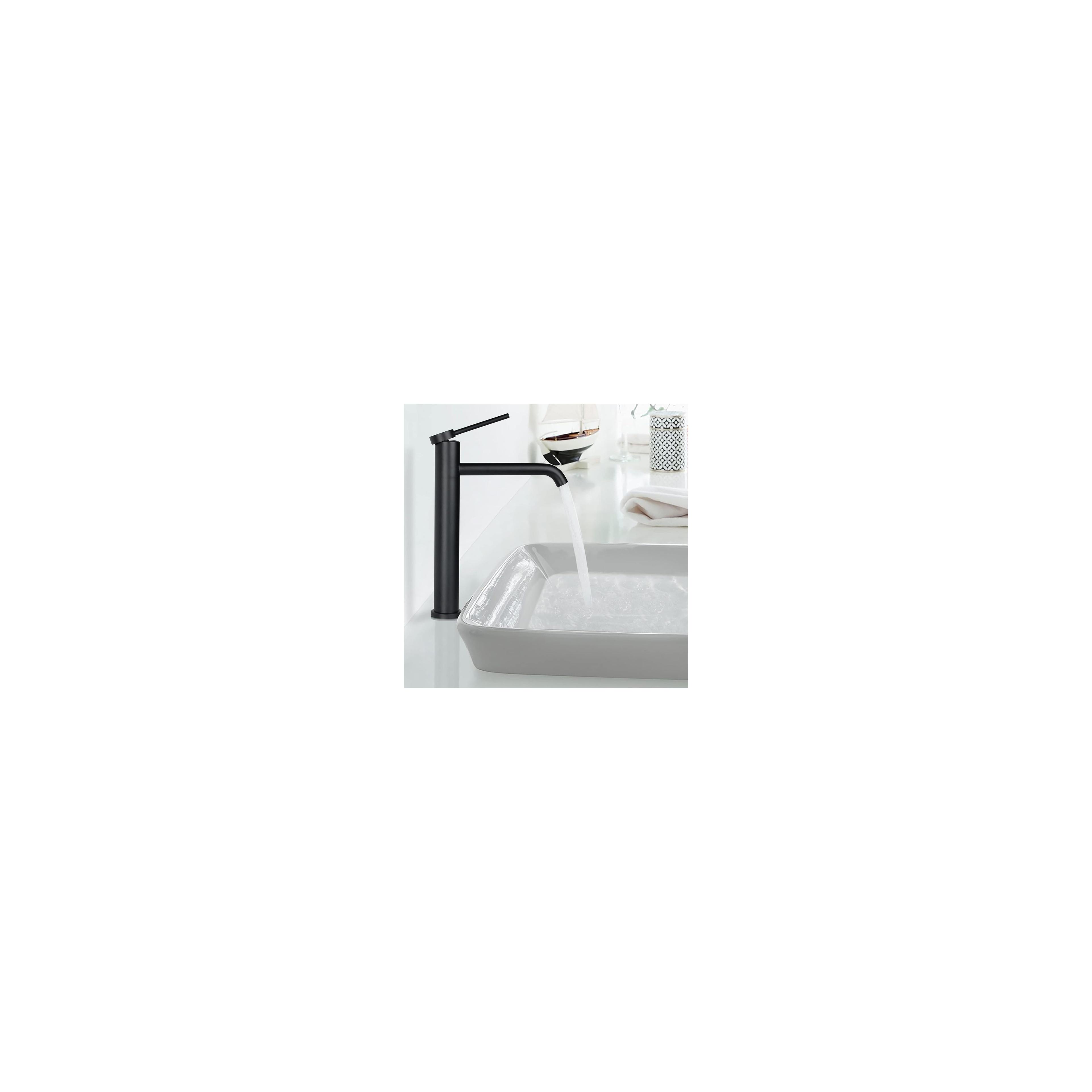 Waschbeckenarmatur Rea  CLIF BLACK MAT HIGH
