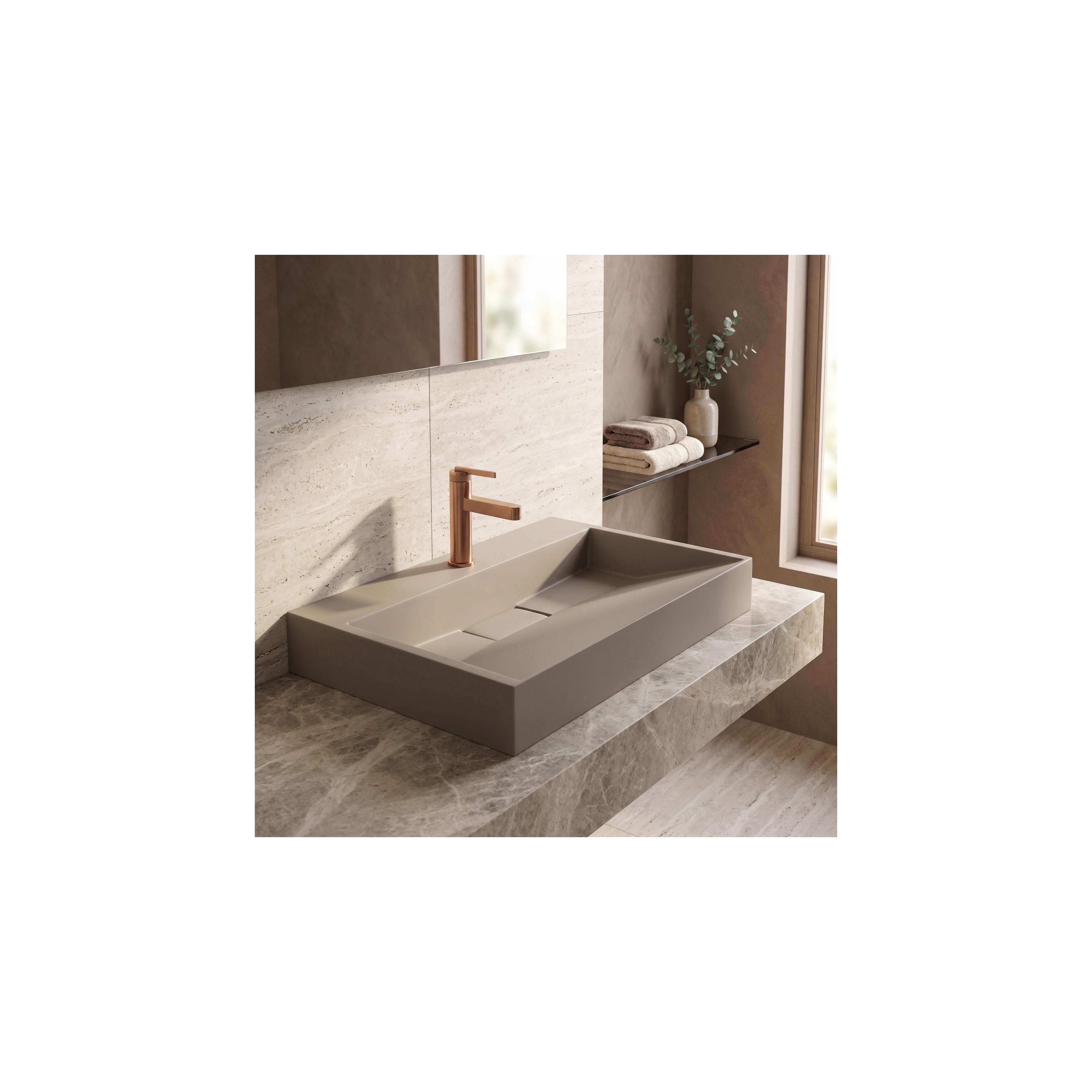 Konglomeratni umivaonik Rea GOYA 70CM Taupe