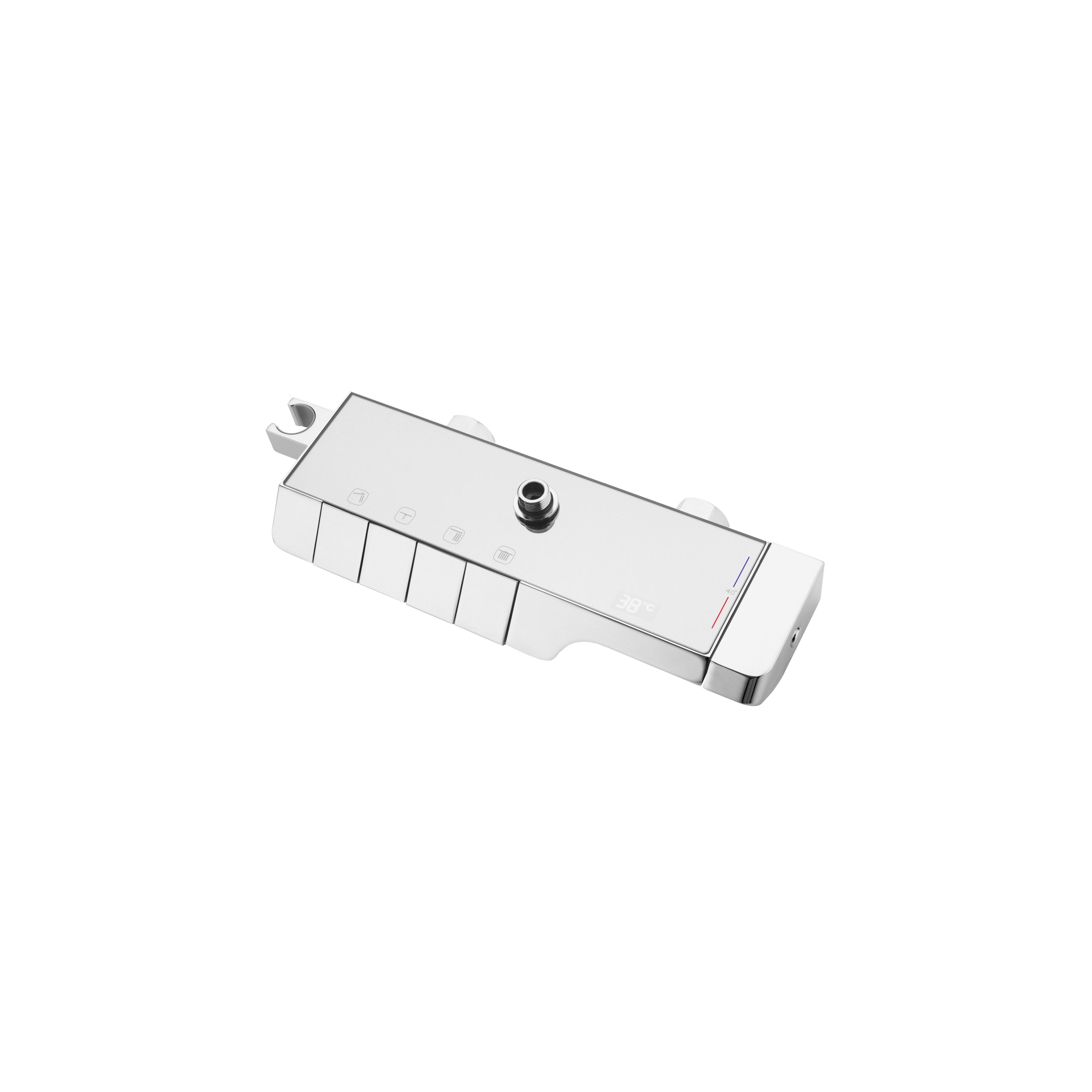 Duschgarnitur mit Thermostat REA ROB Chrome