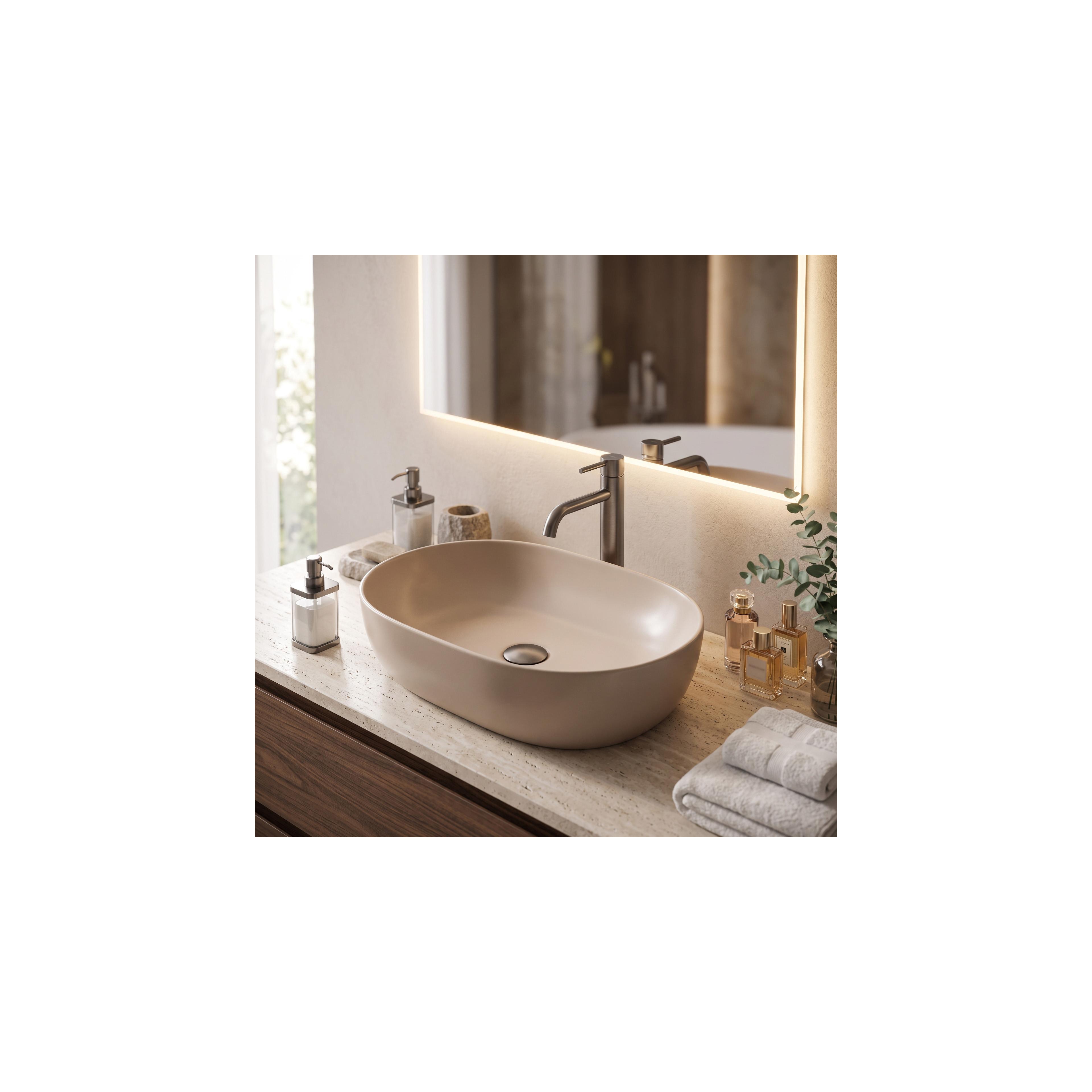 Aufsatzwaschbecken Rea Lisa Mocca Matt