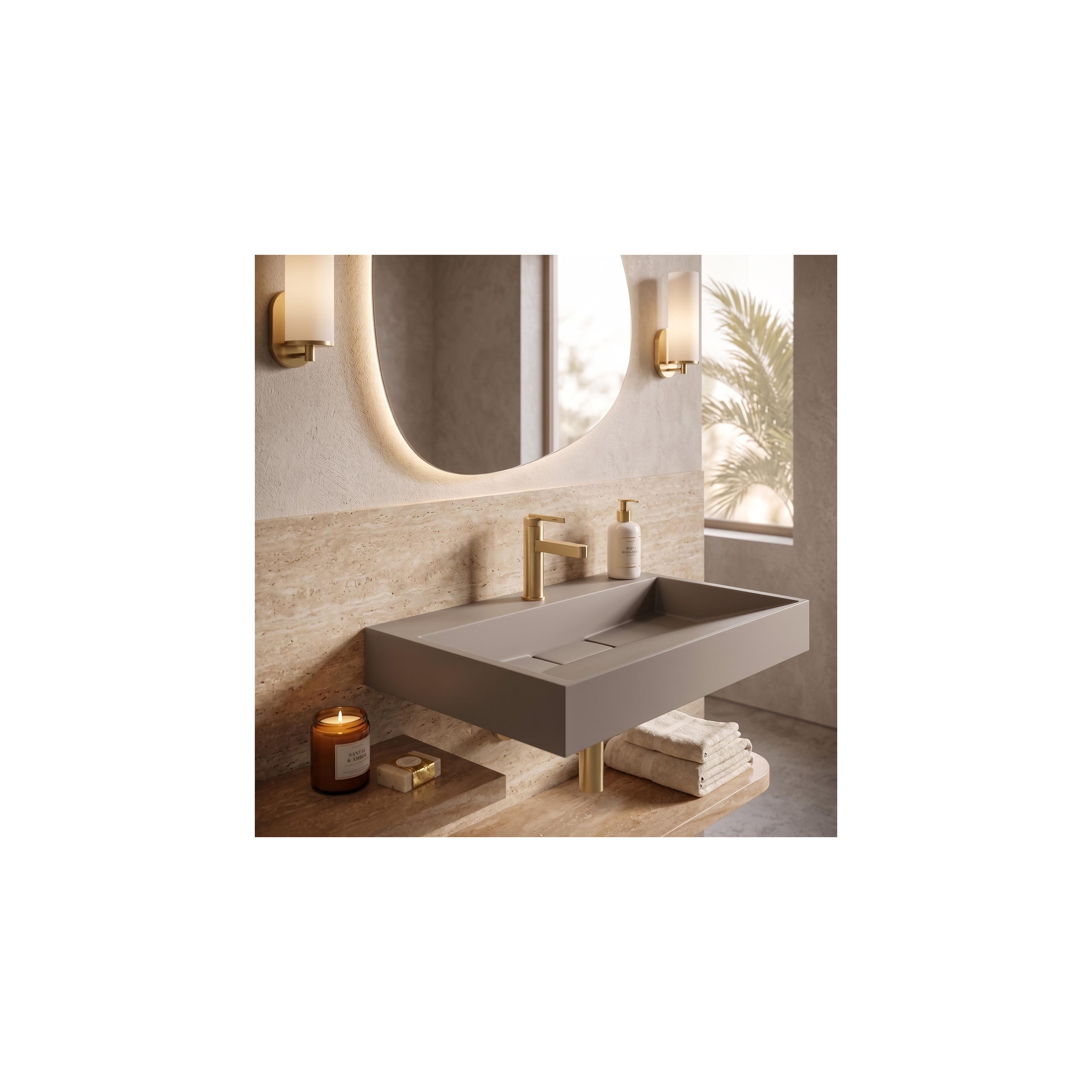 Konglomeratni umivaonik Rea GOYA 70CM Taupe
