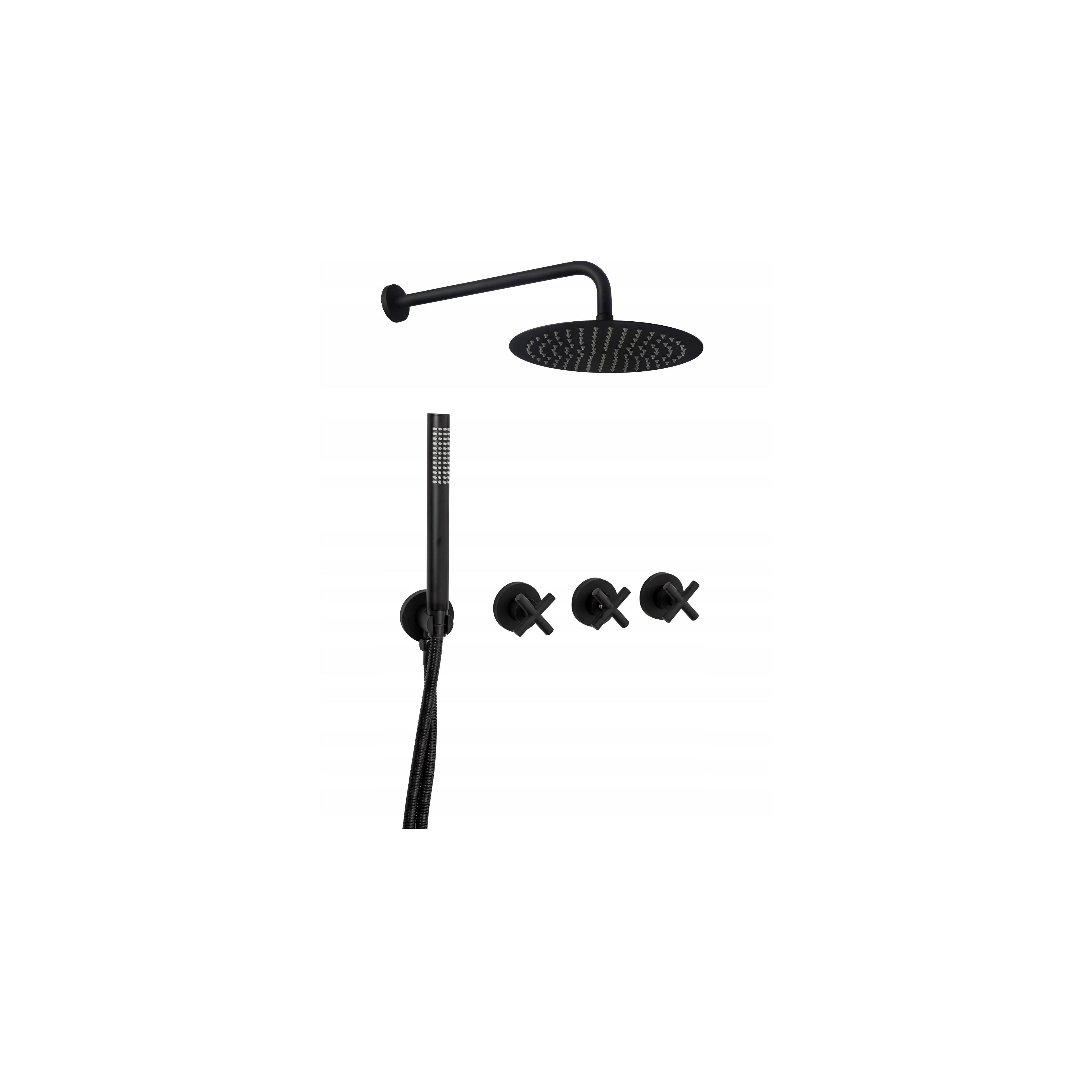 Inbouw regendoucheset REA EXIT Black + Box