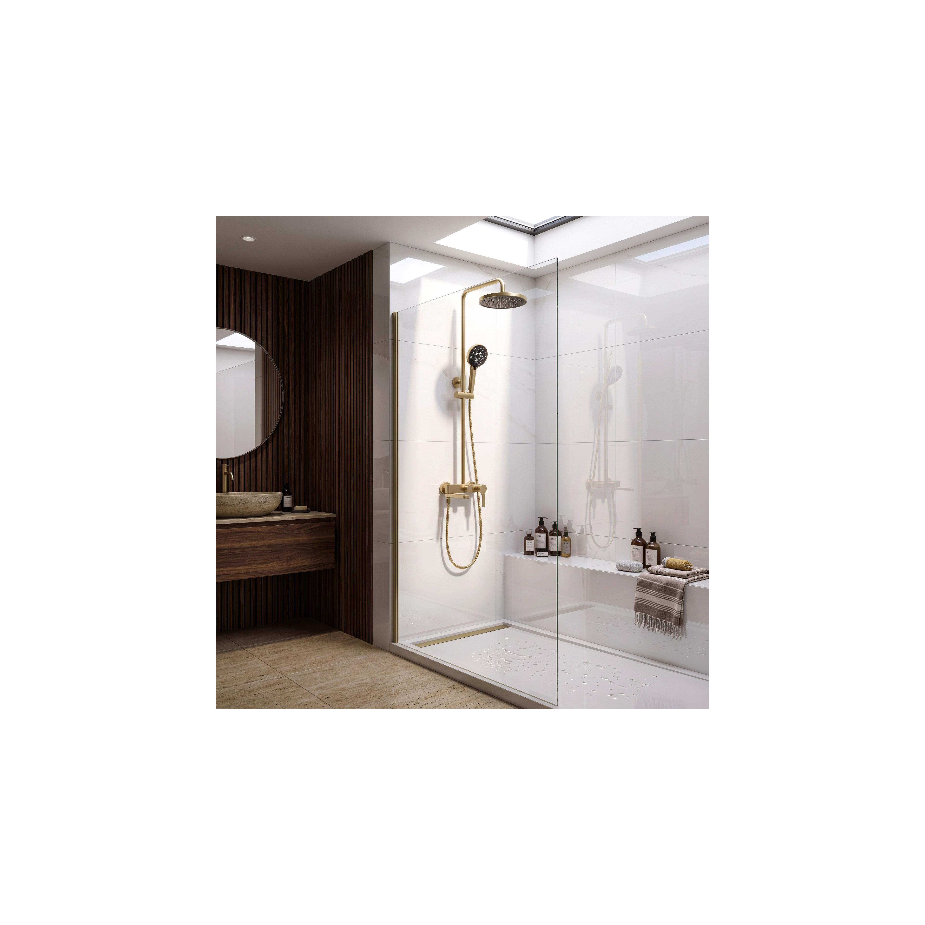 Duschgarnitur PREMIUM Rea Maxim Brush Gold