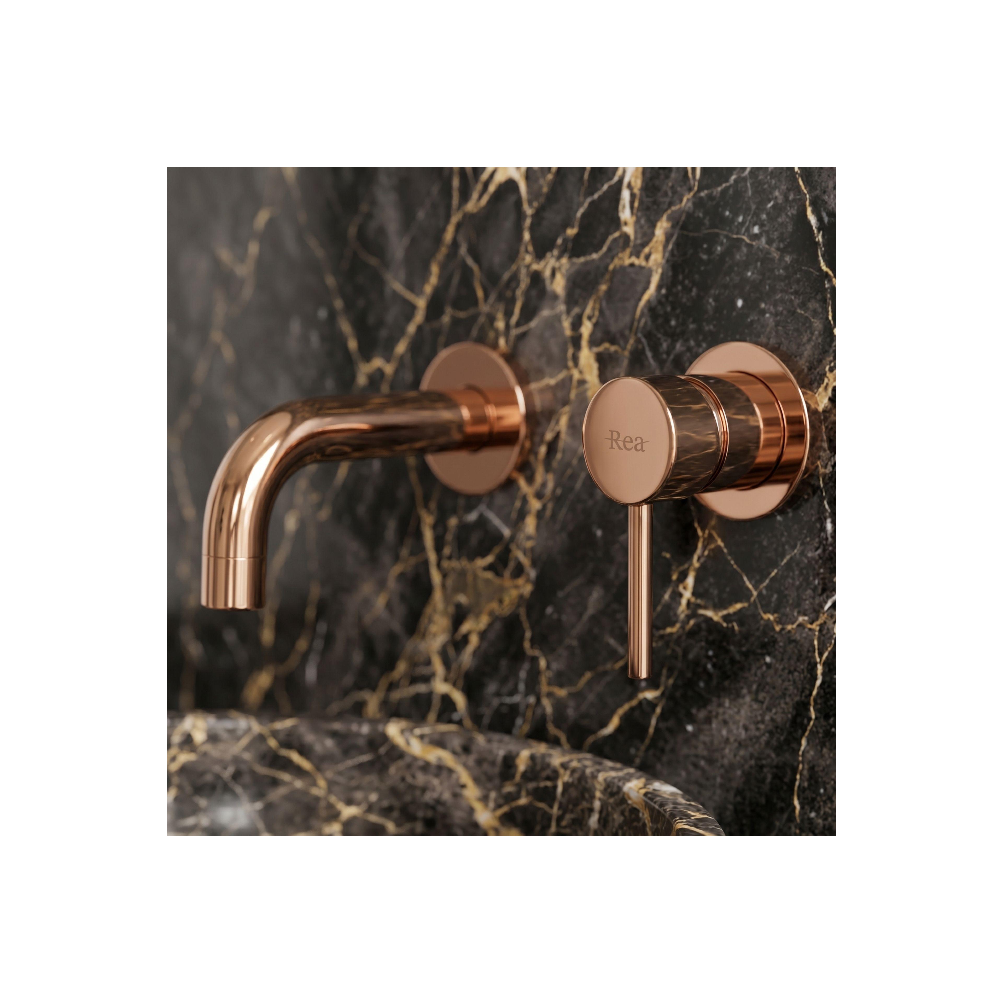 Inbyggd blandare Rea Lungo Koppar + BOX