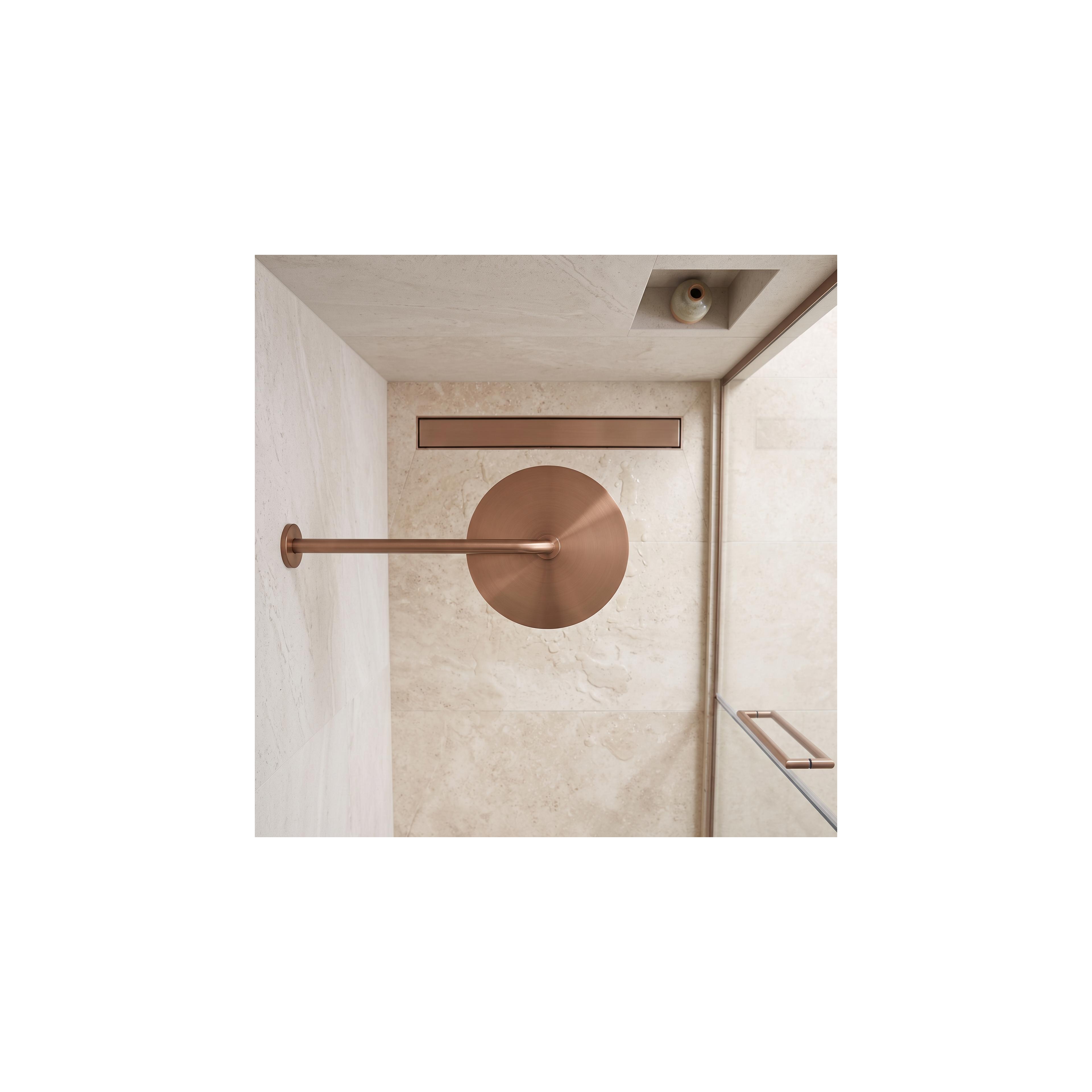 Runder Duscharm REA JS-9021 40cm Brush copper