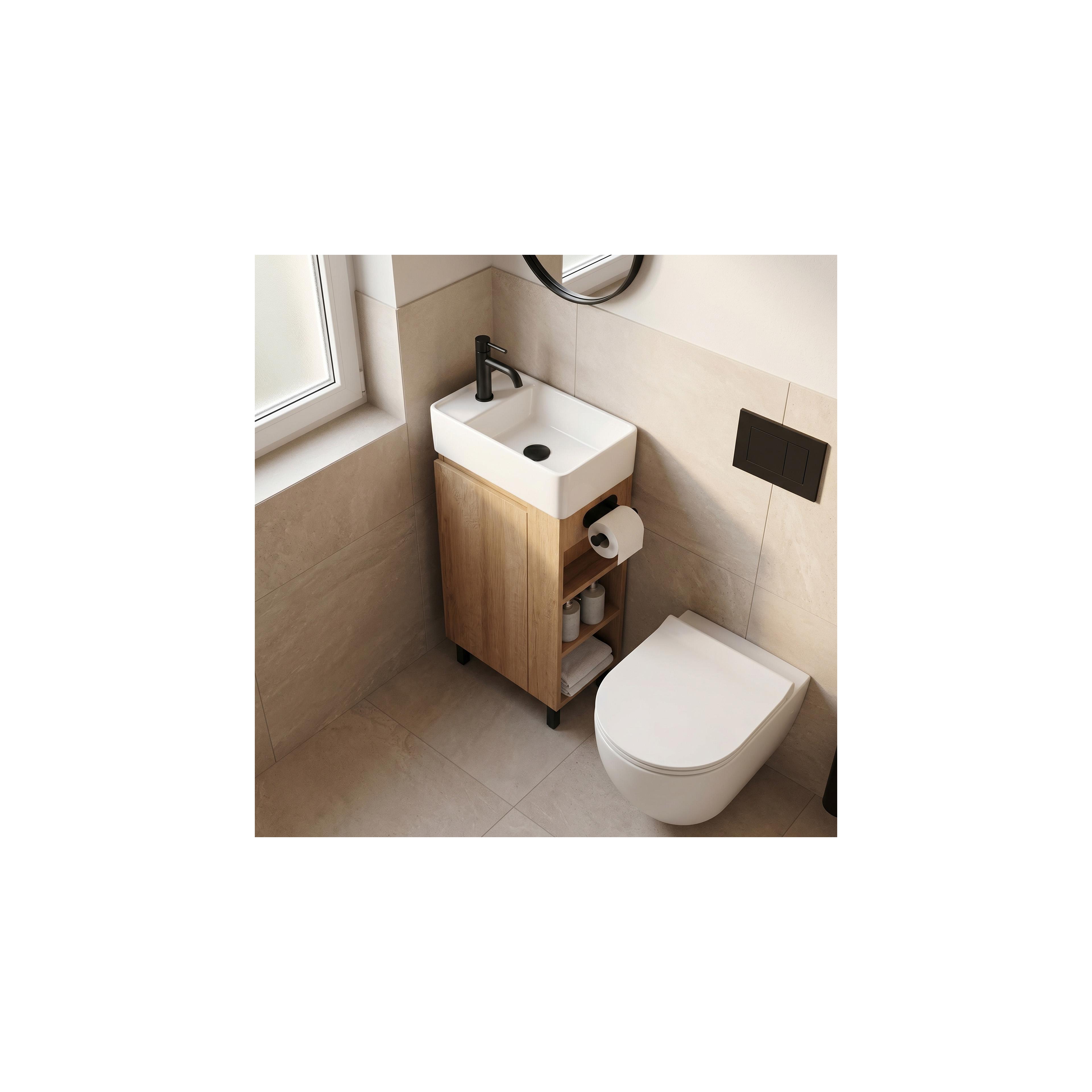 Badezimmerschrank mit Waschbecken REA Astra 43cm