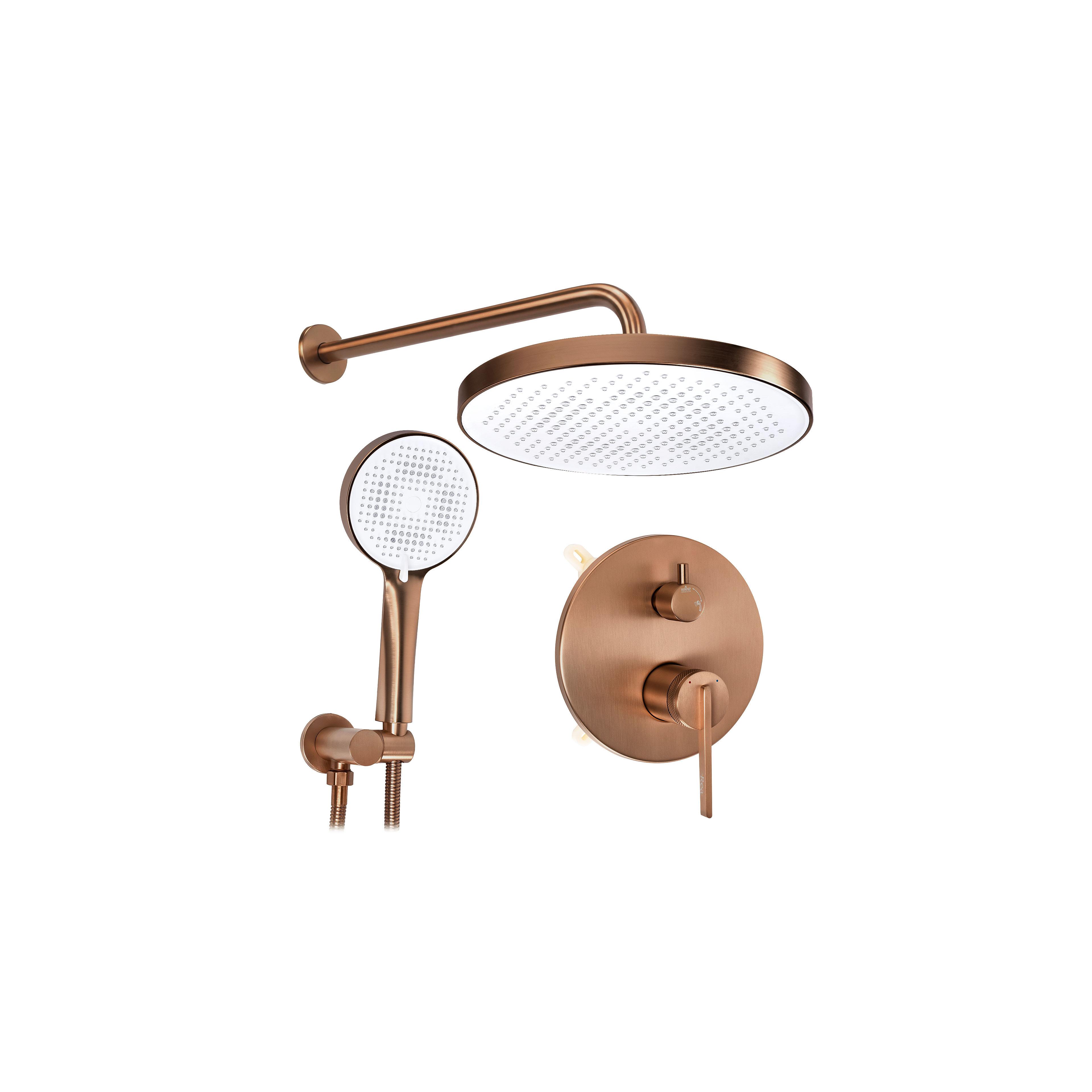 Shower system Rea Grace Brush Copper + BOX
