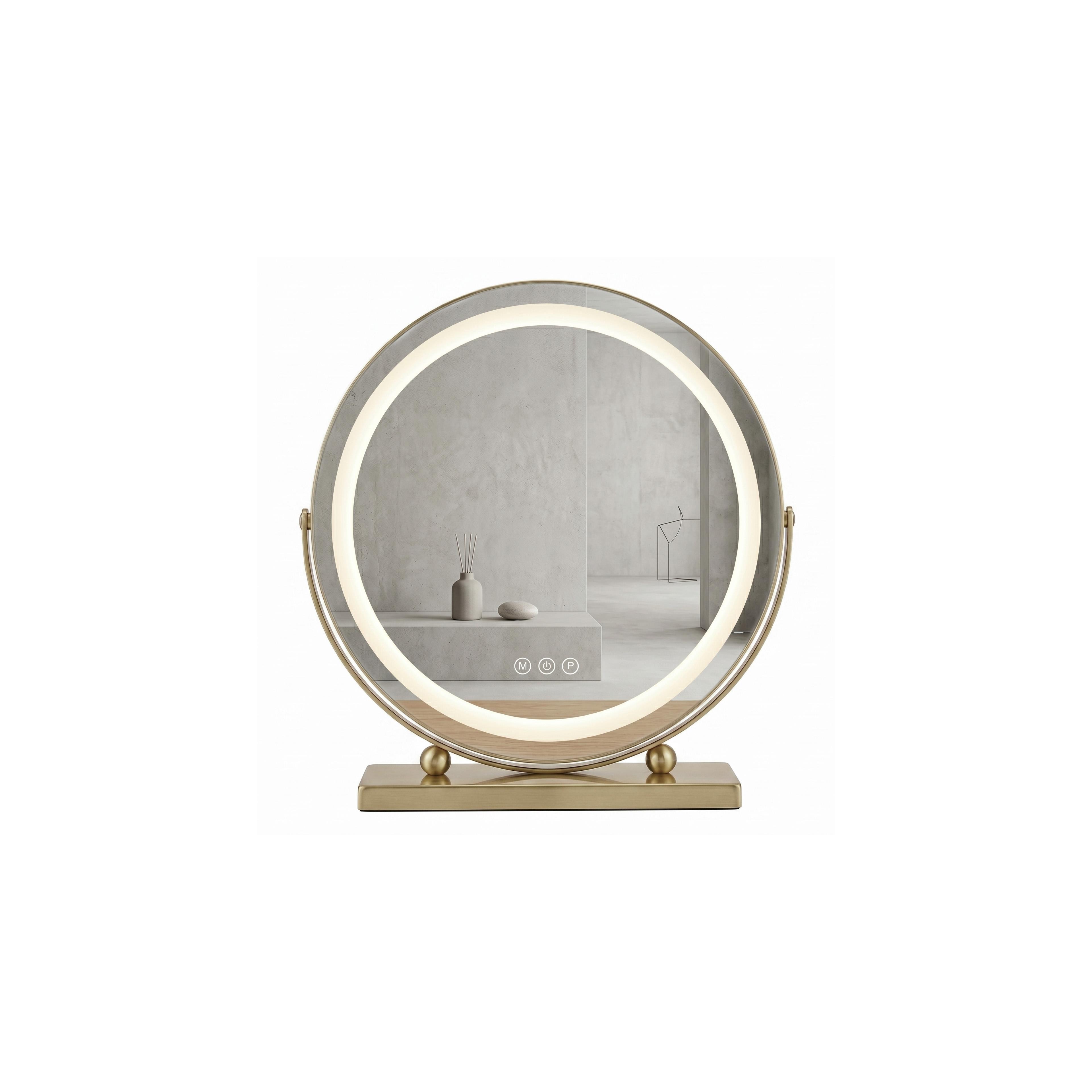 Spiegel LED MAKE-UP L.Gold 40 cm