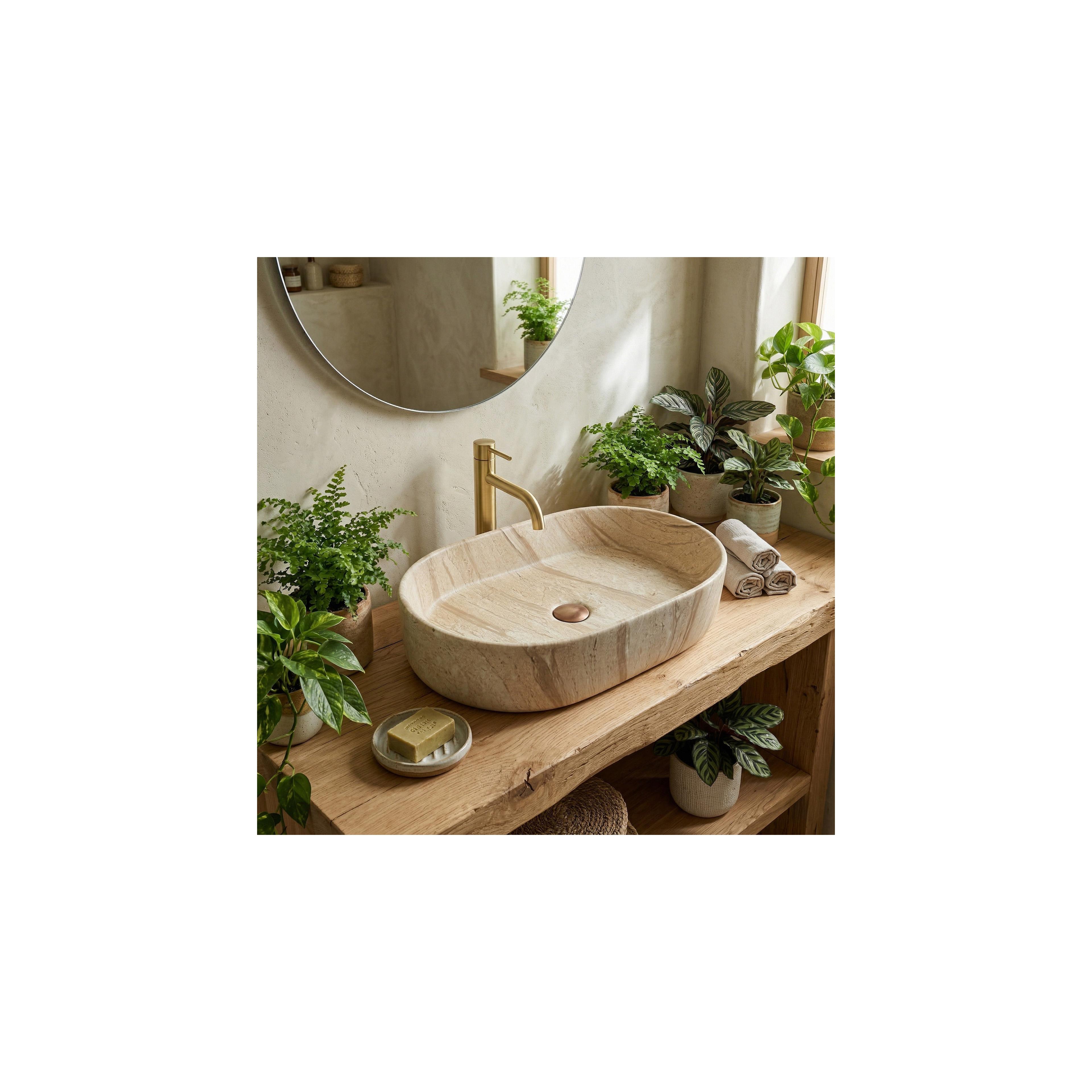 Countertop washbasin REA Nadia 60 Sahara