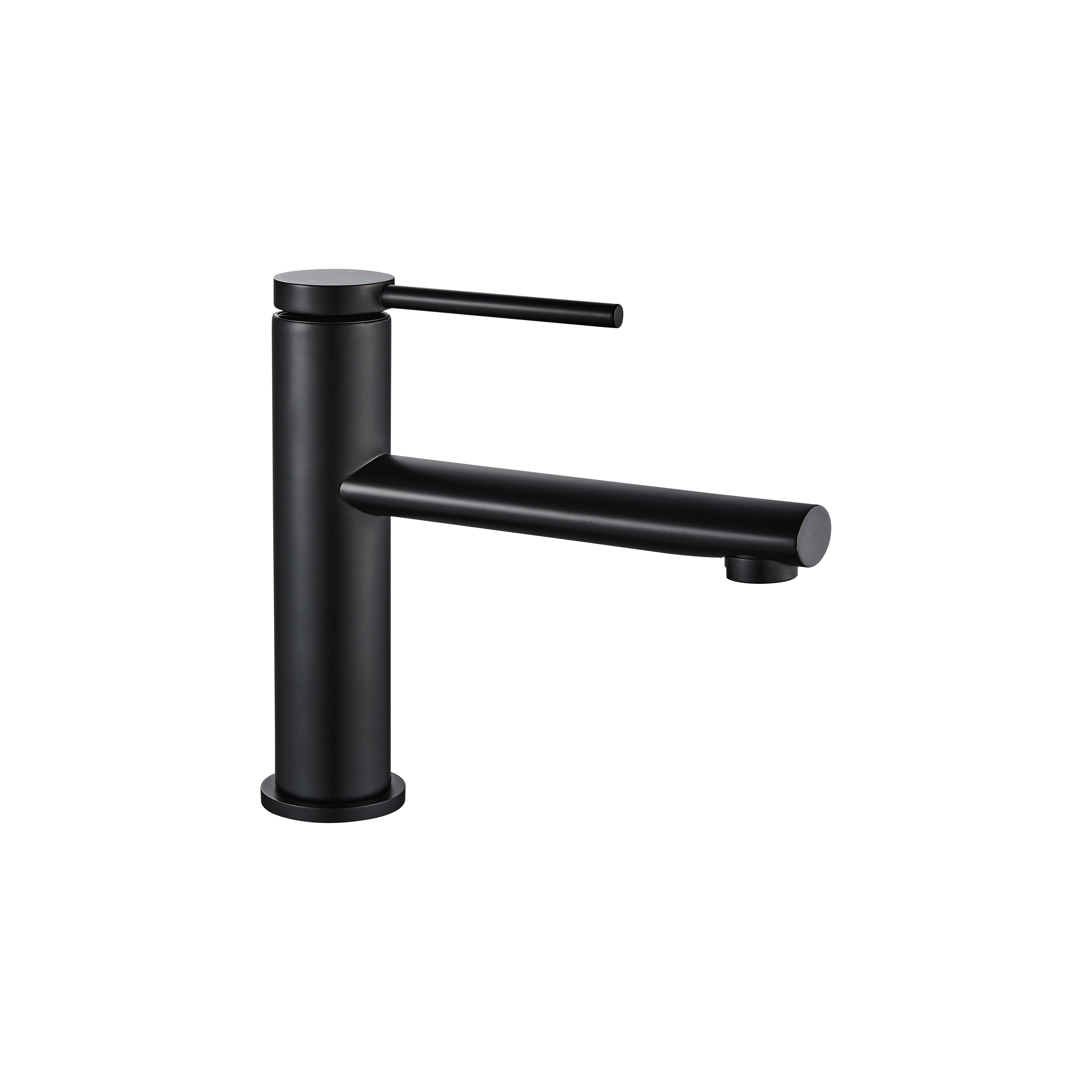 Waschbeckenarmatur Rea Oval Black Low