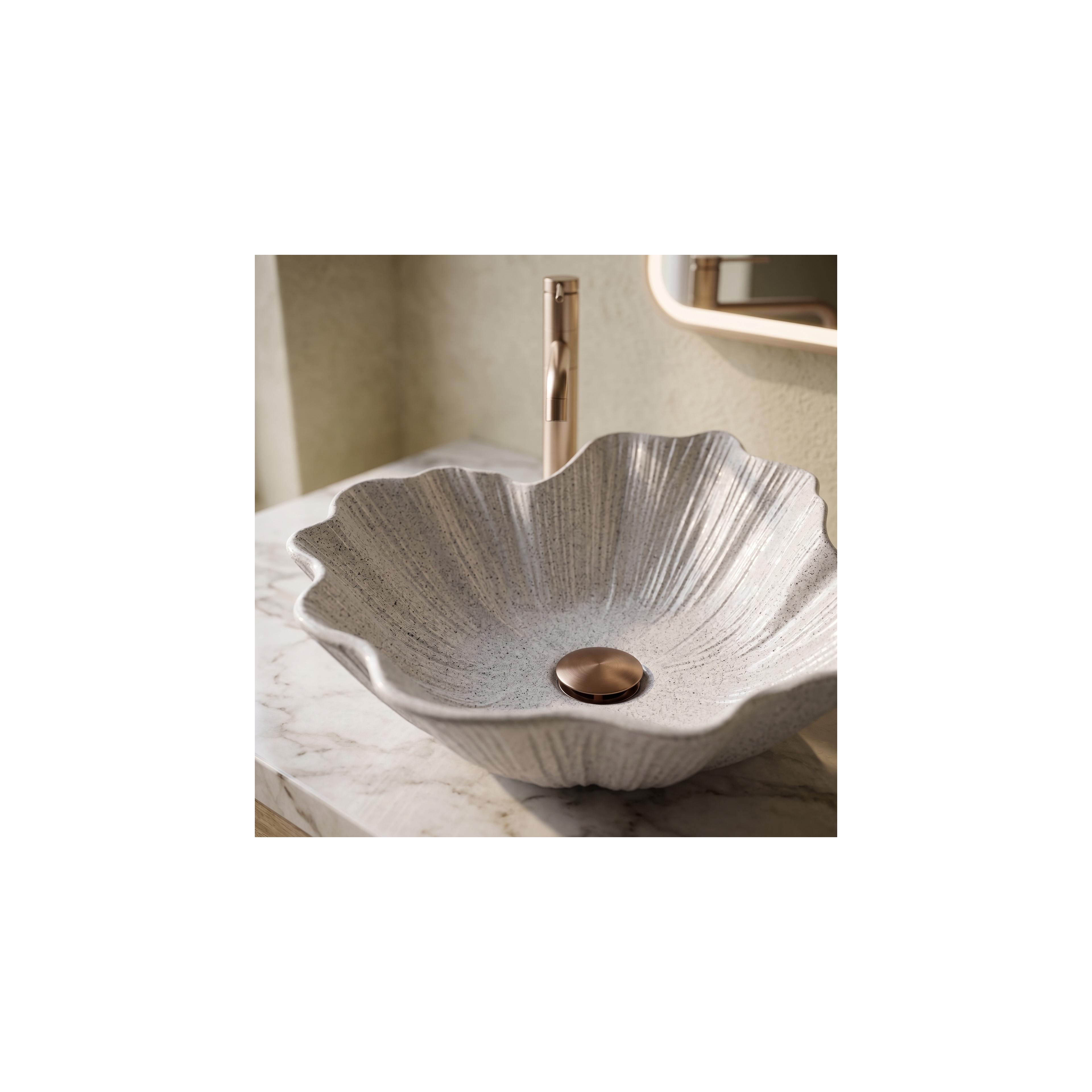 Aufsatzwaschbecken Rea Flower Grey