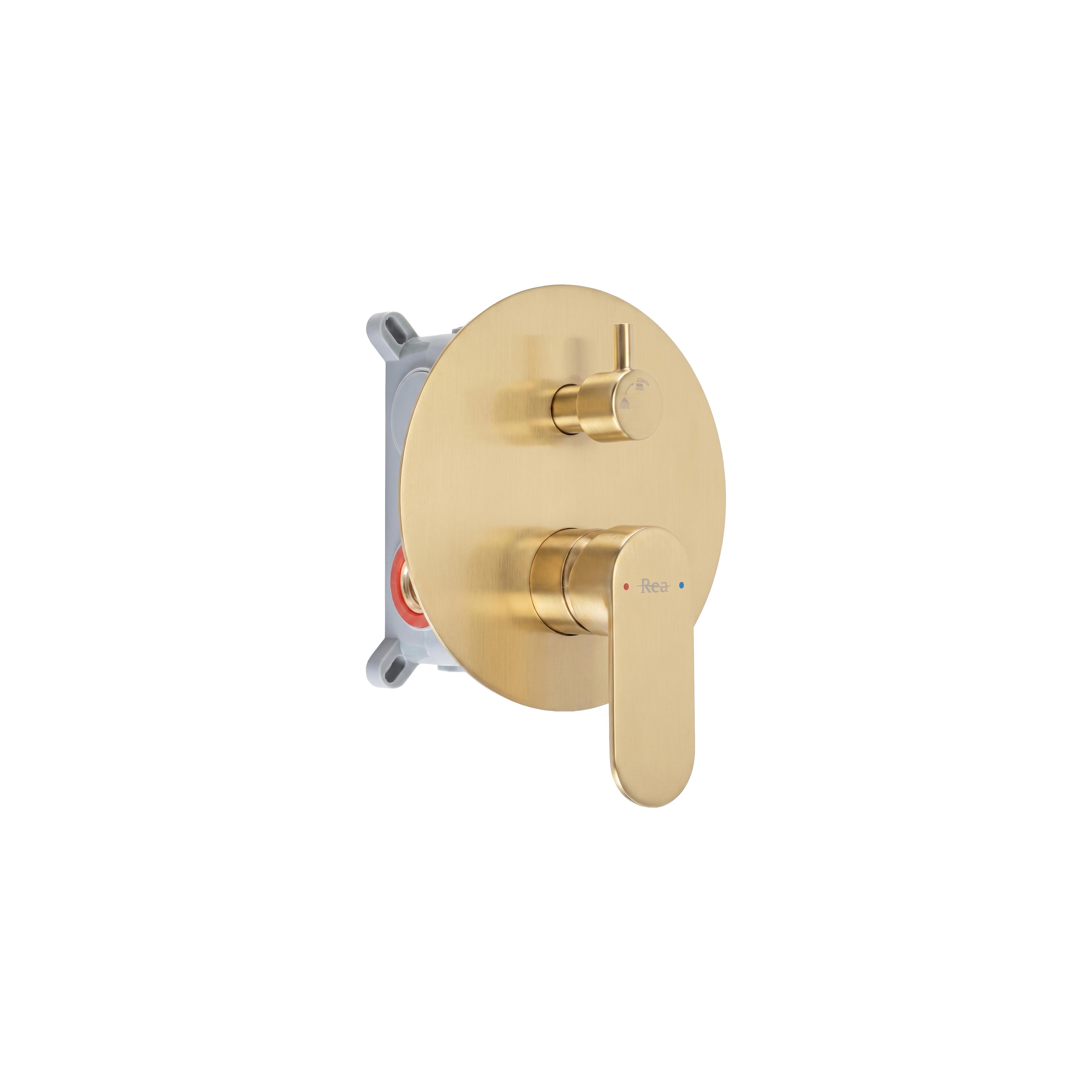 Shower system Rea Drop Brush Gold + BOX