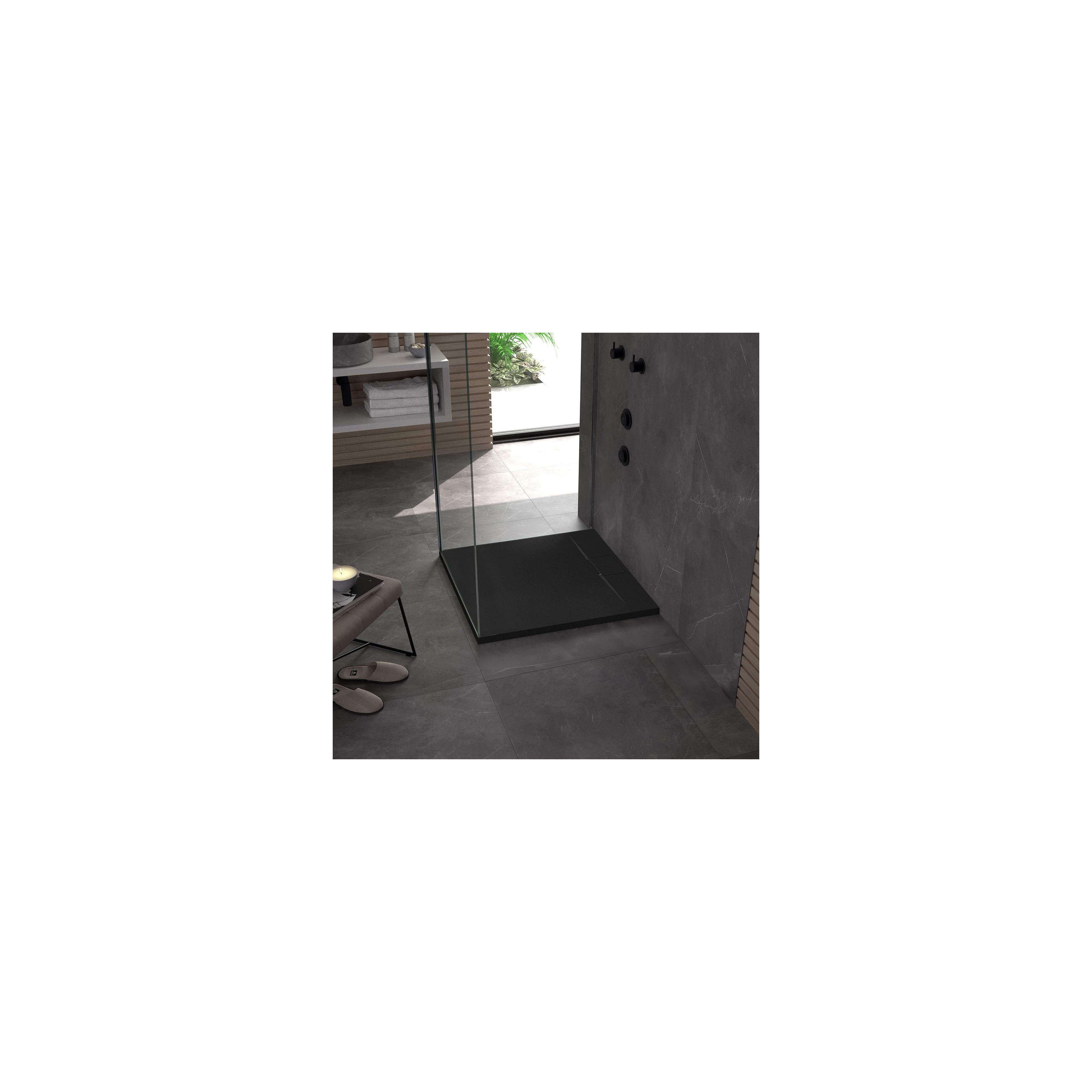 Duschtasse Bazalt Black 90x90