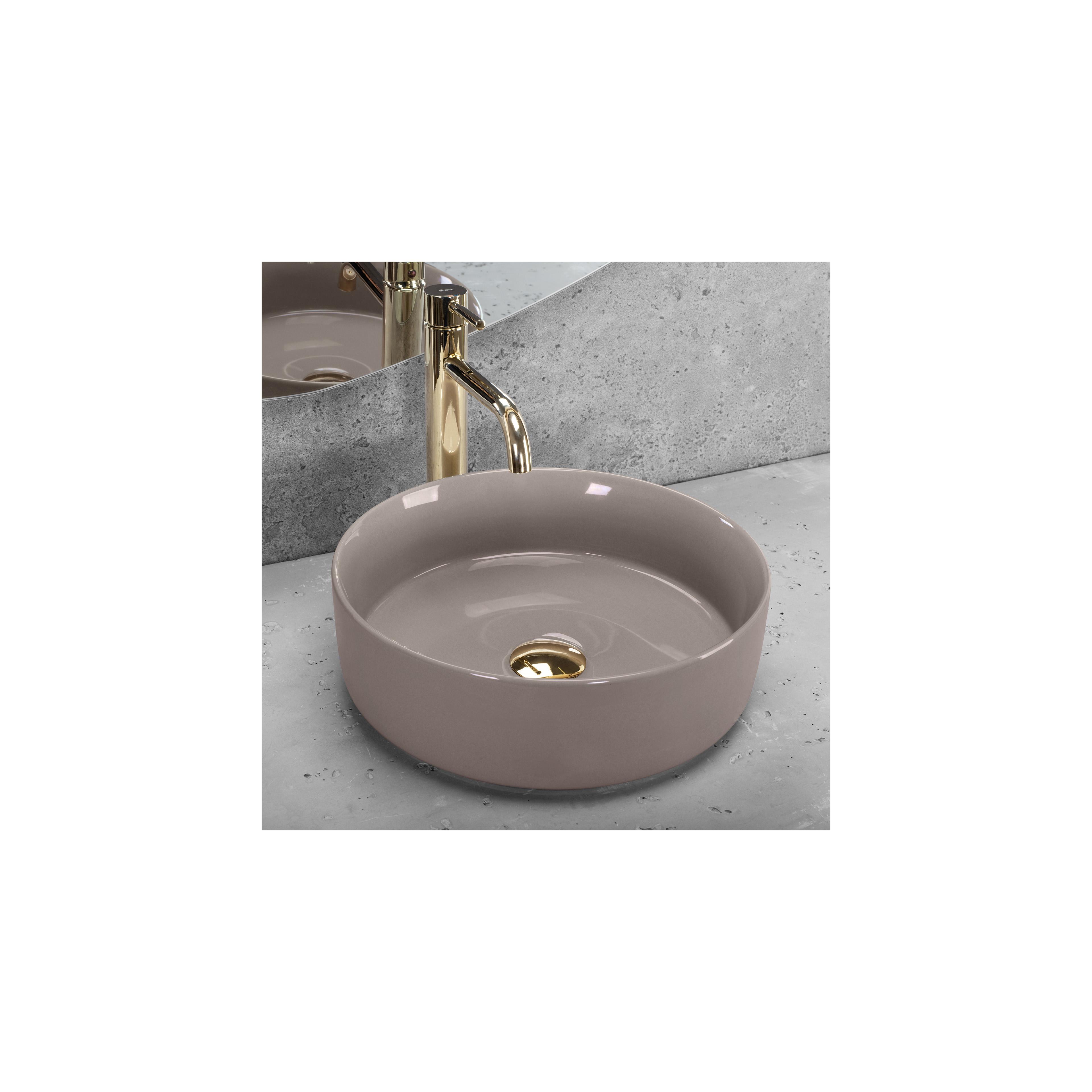 Aufsatzwaschbecken Rea Sami Beige Shiny