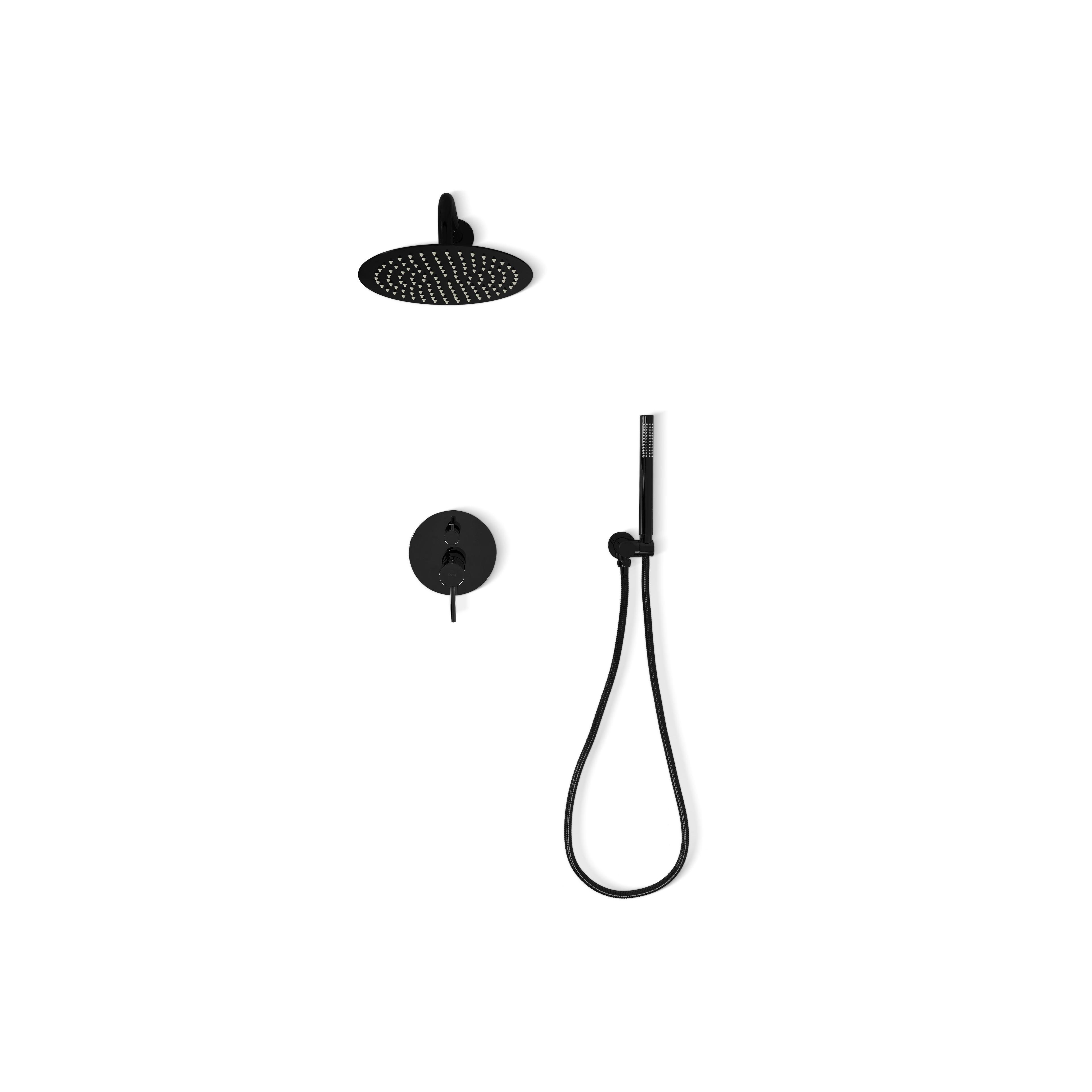 Kit de douche encastré REA Lungo Black Metallic + BOX