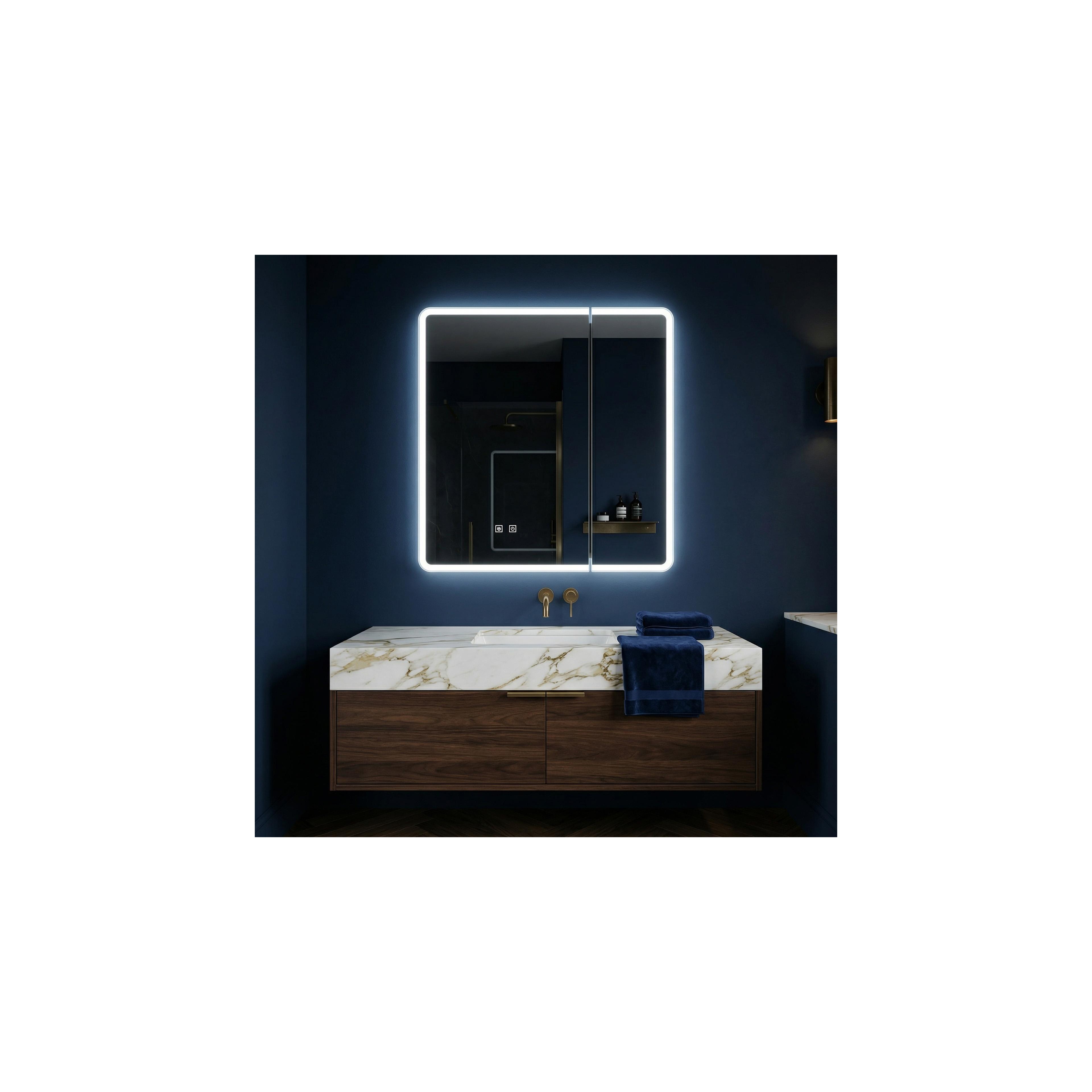 Dulap Suspendat cu oglindă LED M1011-60 60x70