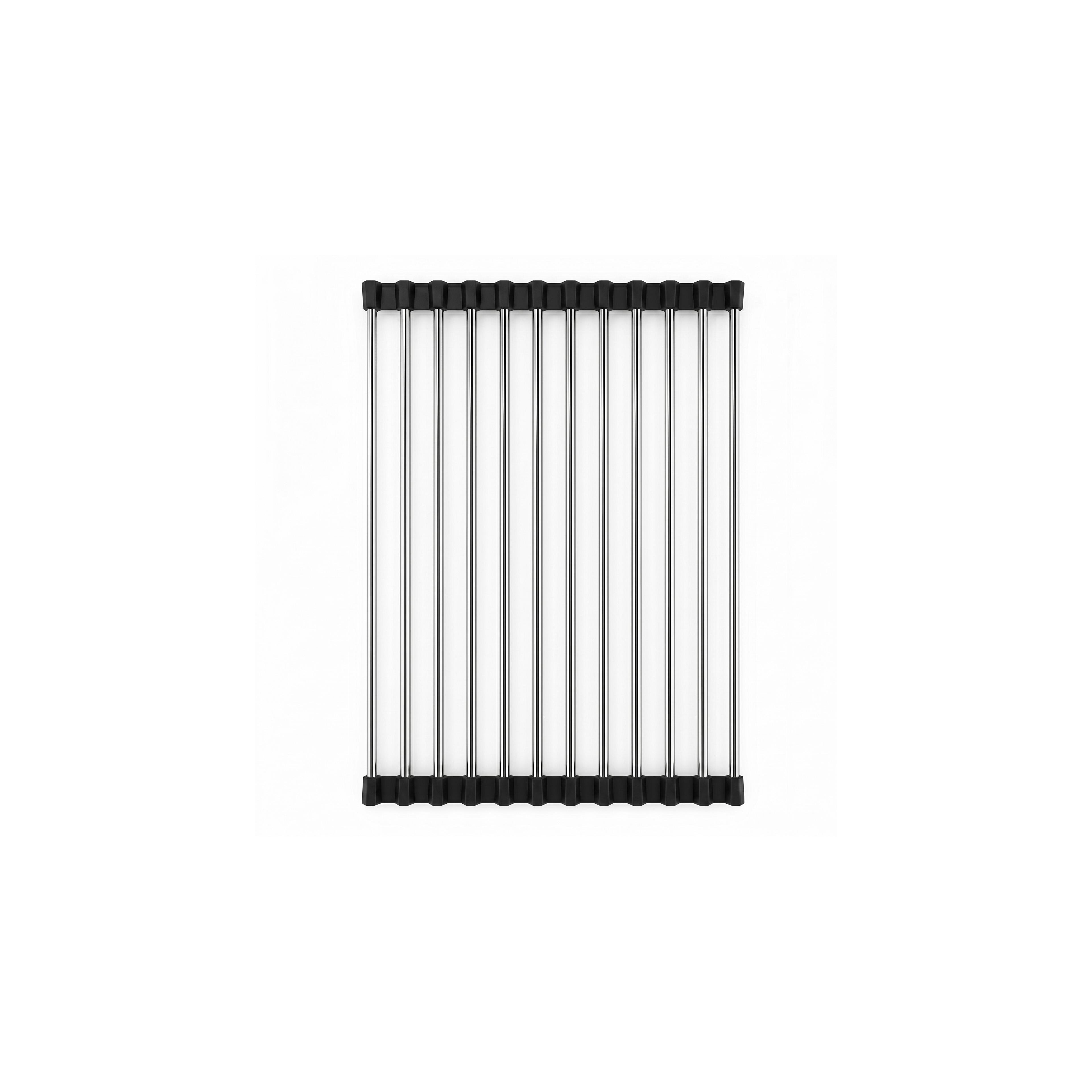 Roll-up dish drying rack for sink REA P12298 Black