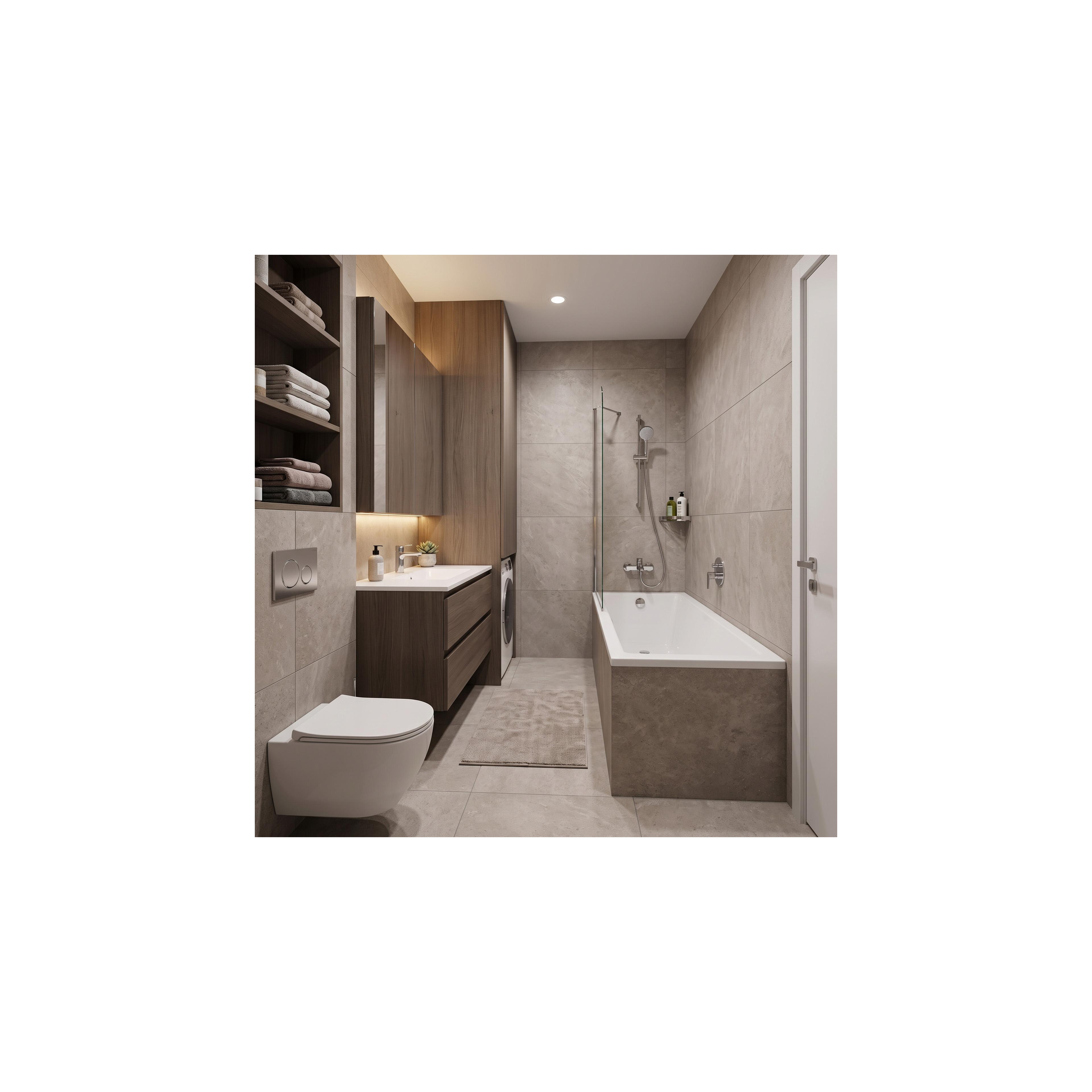 Acryl-Einbaubadewanne Rea Catania 180