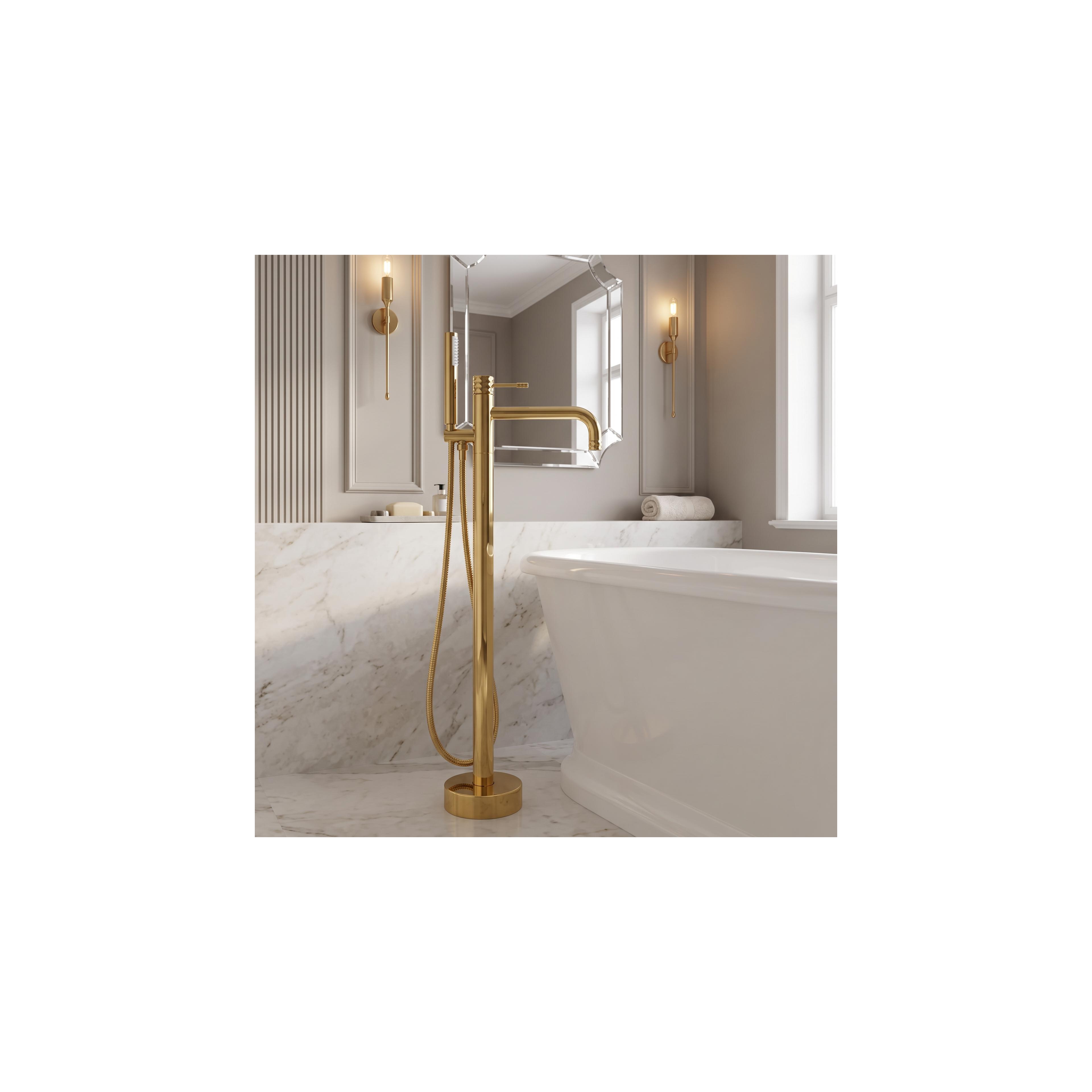 Free-standing faucet Rea Lungo Diamond Gold