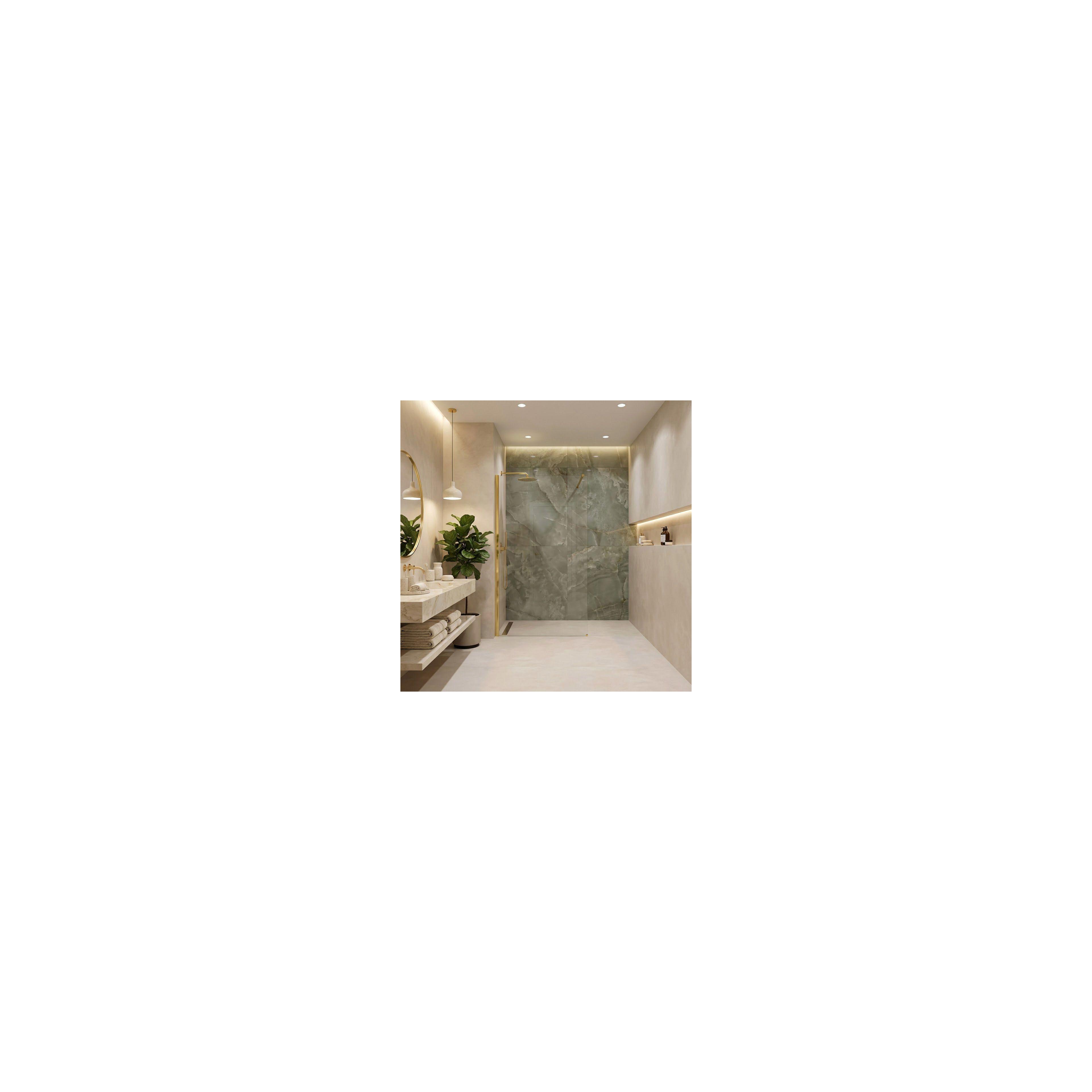 Tuš zaslon Rea Flexi Transparent / Gold 110