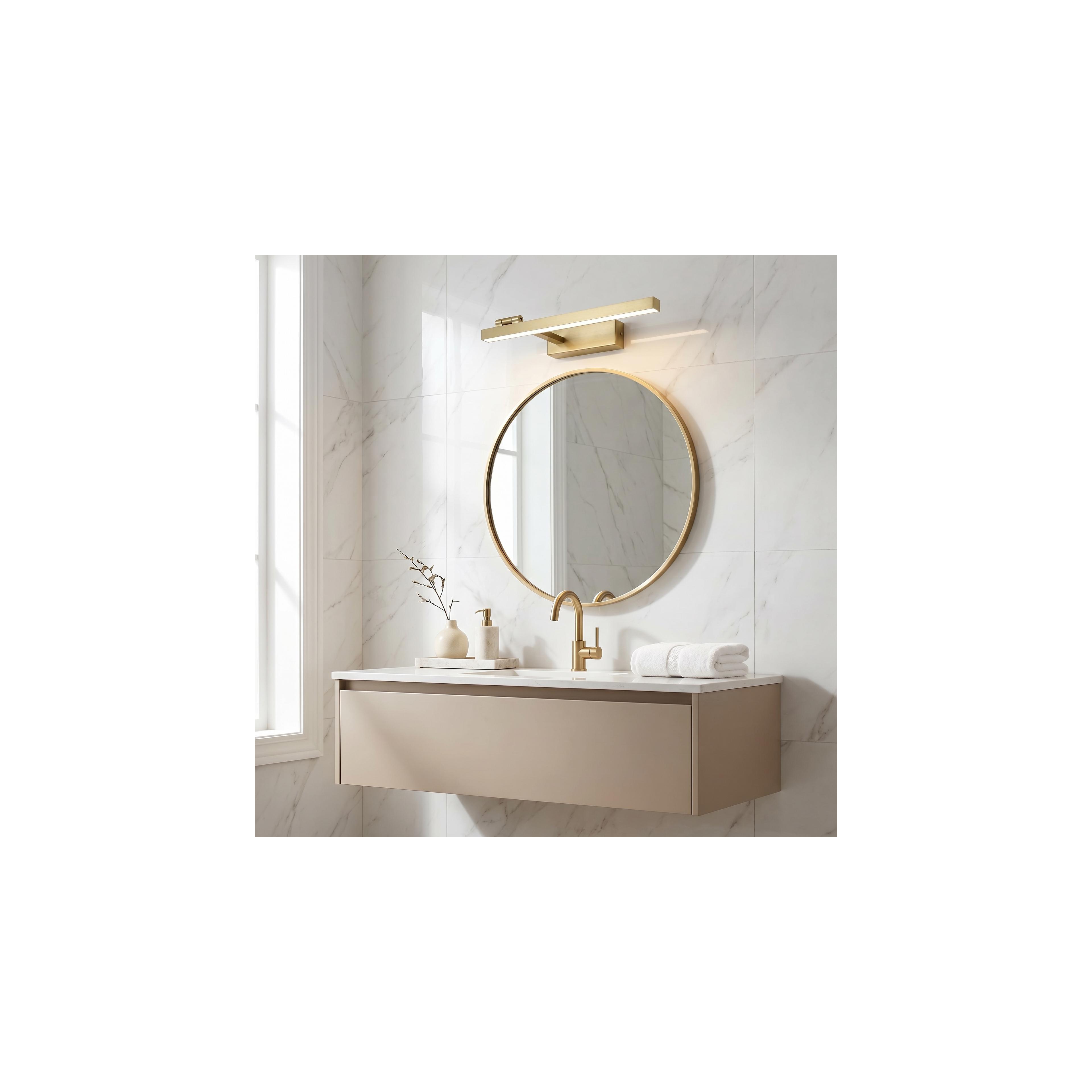 Bad LED-Wandleuchte SWE031-1W 40cm Brush Gold